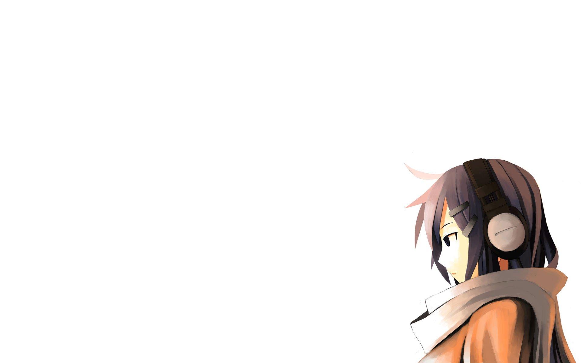 1920x1200 Anime Girl With Headphones Manga Series Background Wallpaper 105548