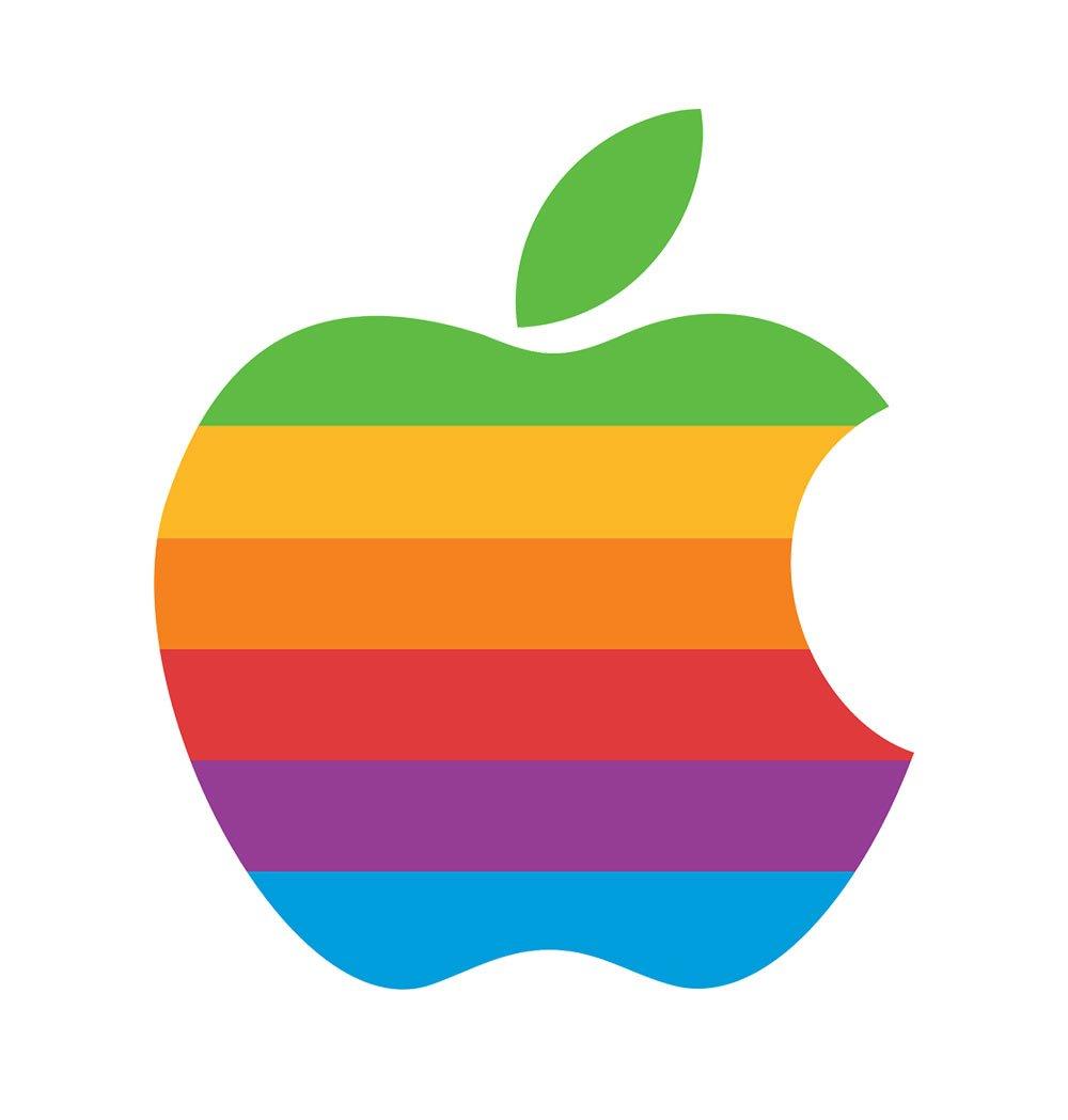 1000x1049 Apple Logo Retro iPhone