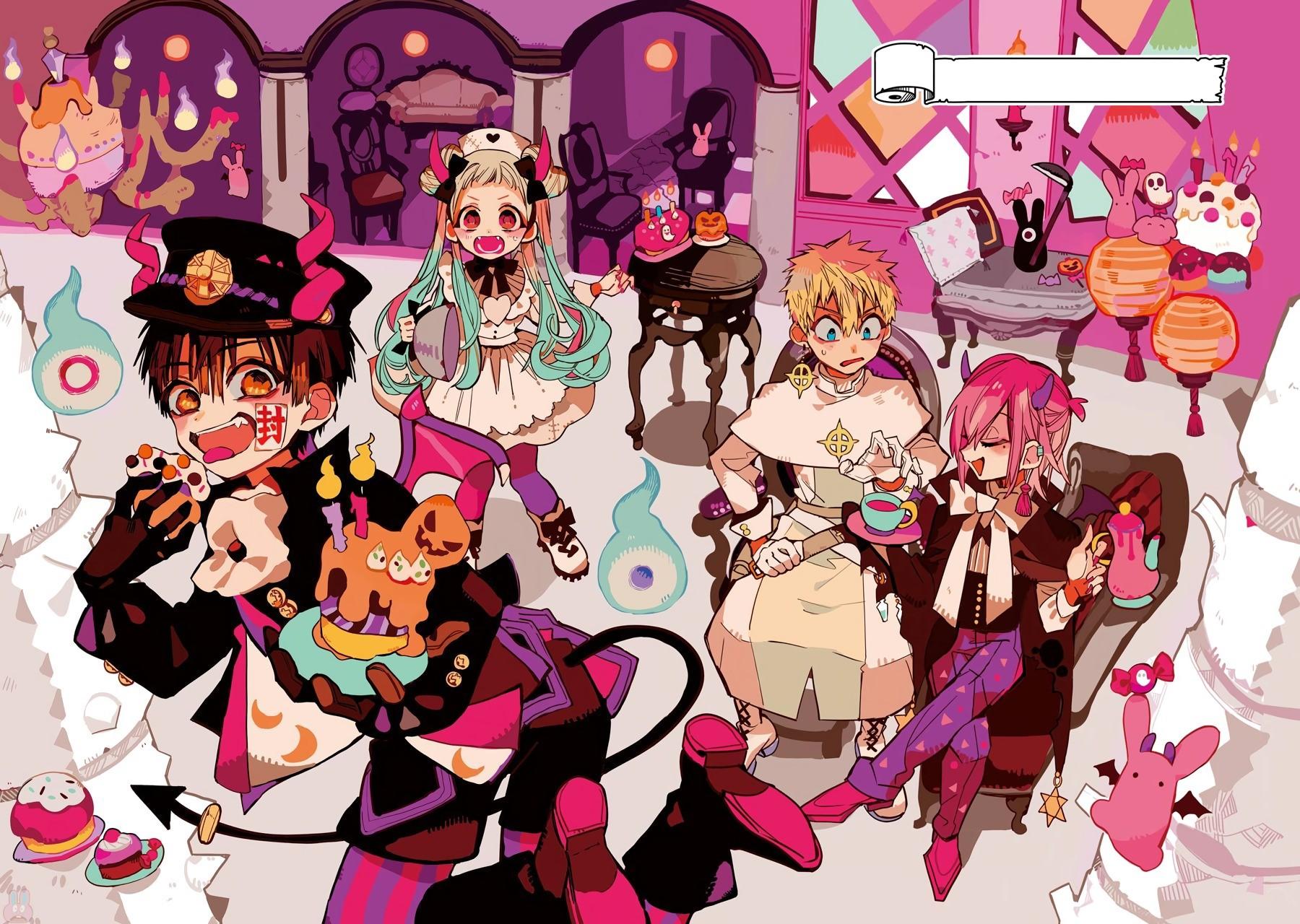 1800x1280 Jibaku Shounen Hanako Kun HD Wallpaper, Yashiro Nene, Hanako Kun, Kou Minamoto HD Wallpaper