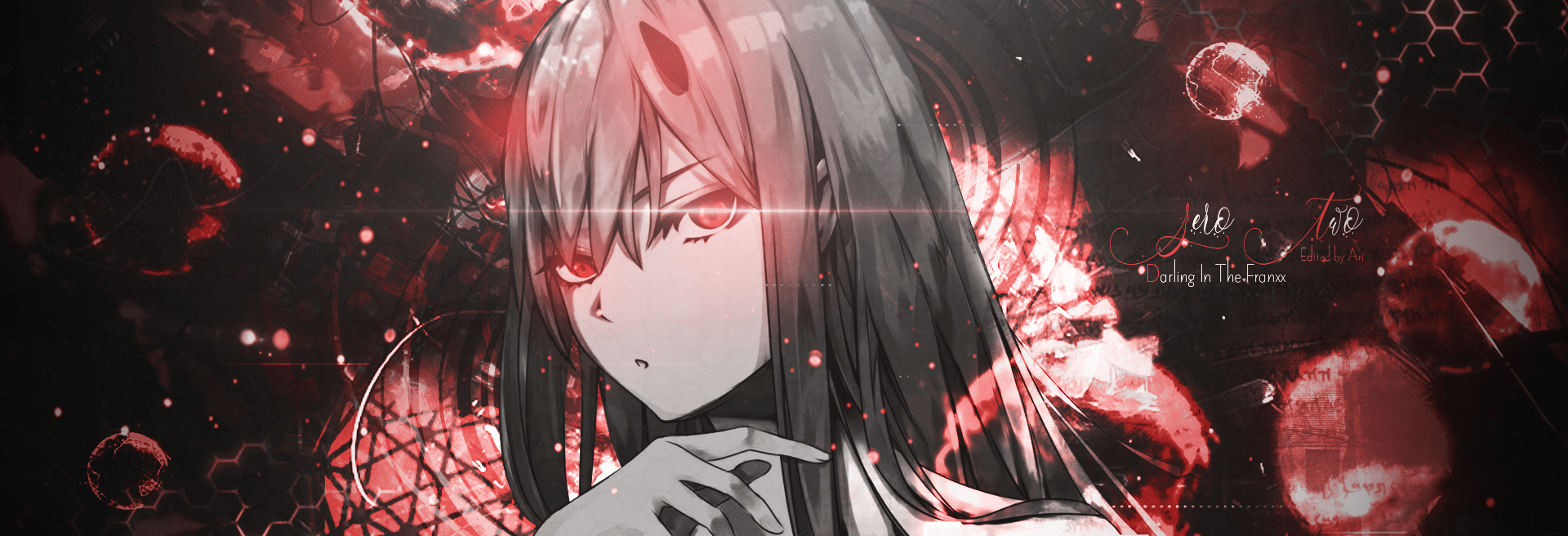 1920x656 Zero Two desktop wallpaper