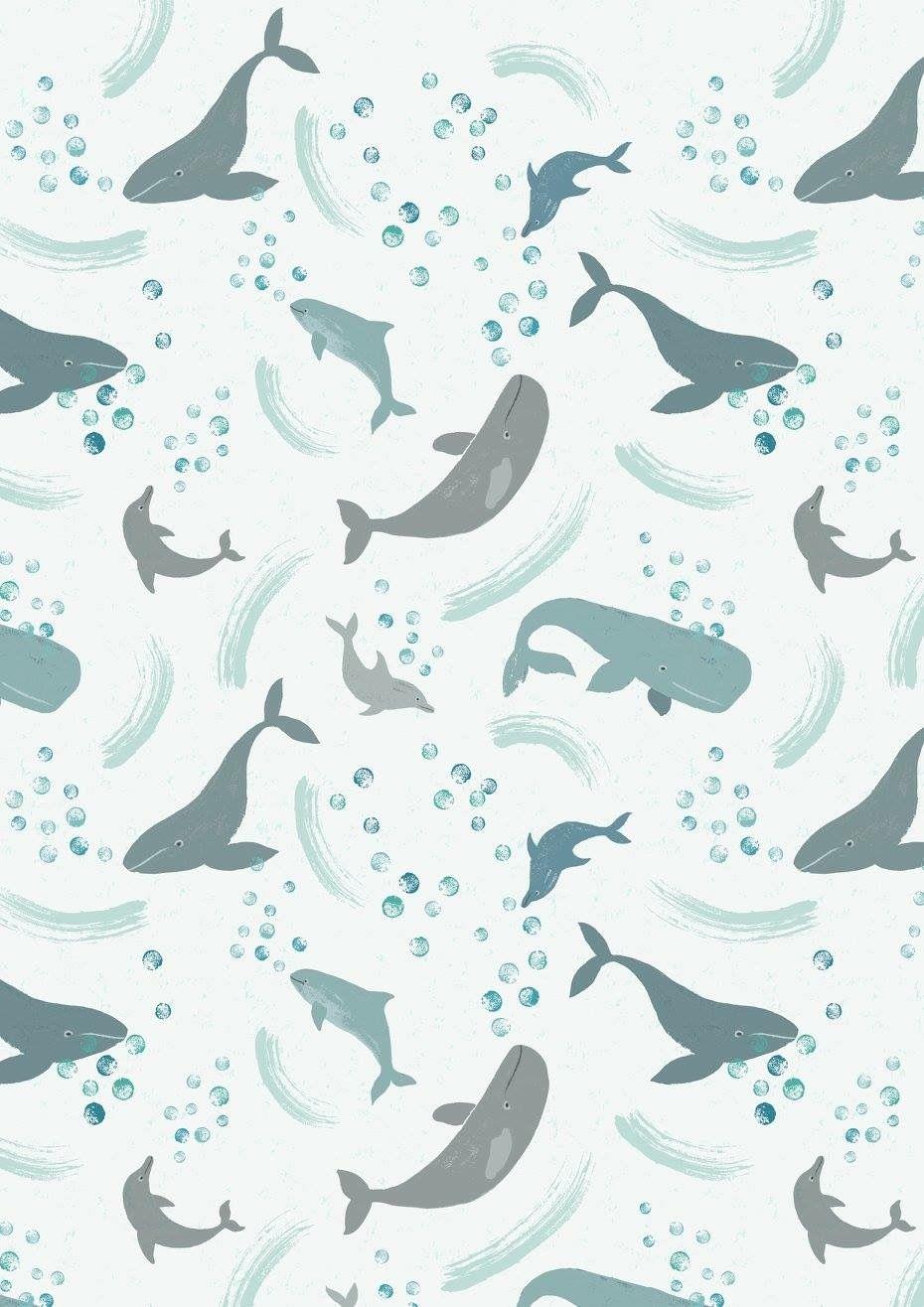 930x1316 Kawaii Whale Wallpaper