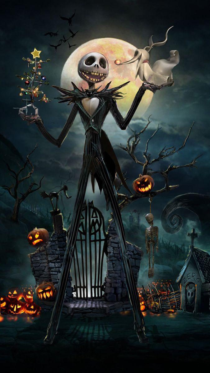 675x1200 Halloween Christmas Wallpaper, HD Halloween Christmas Background on WallpaperBat