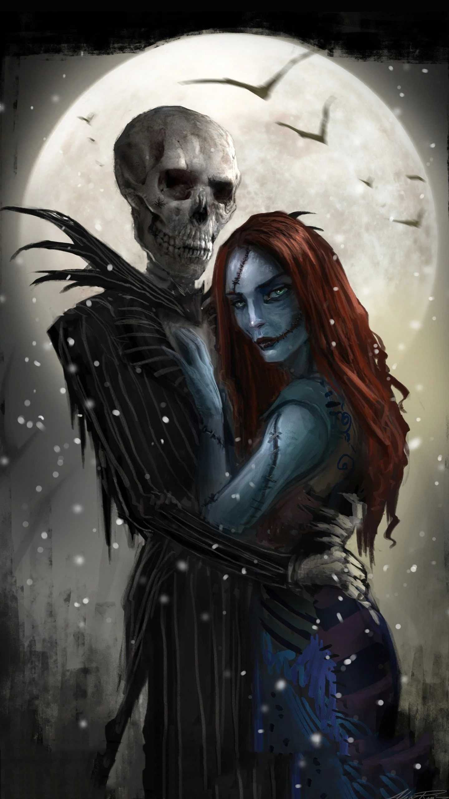 1440x2560 Nightmare Before Christmas Wallpaper