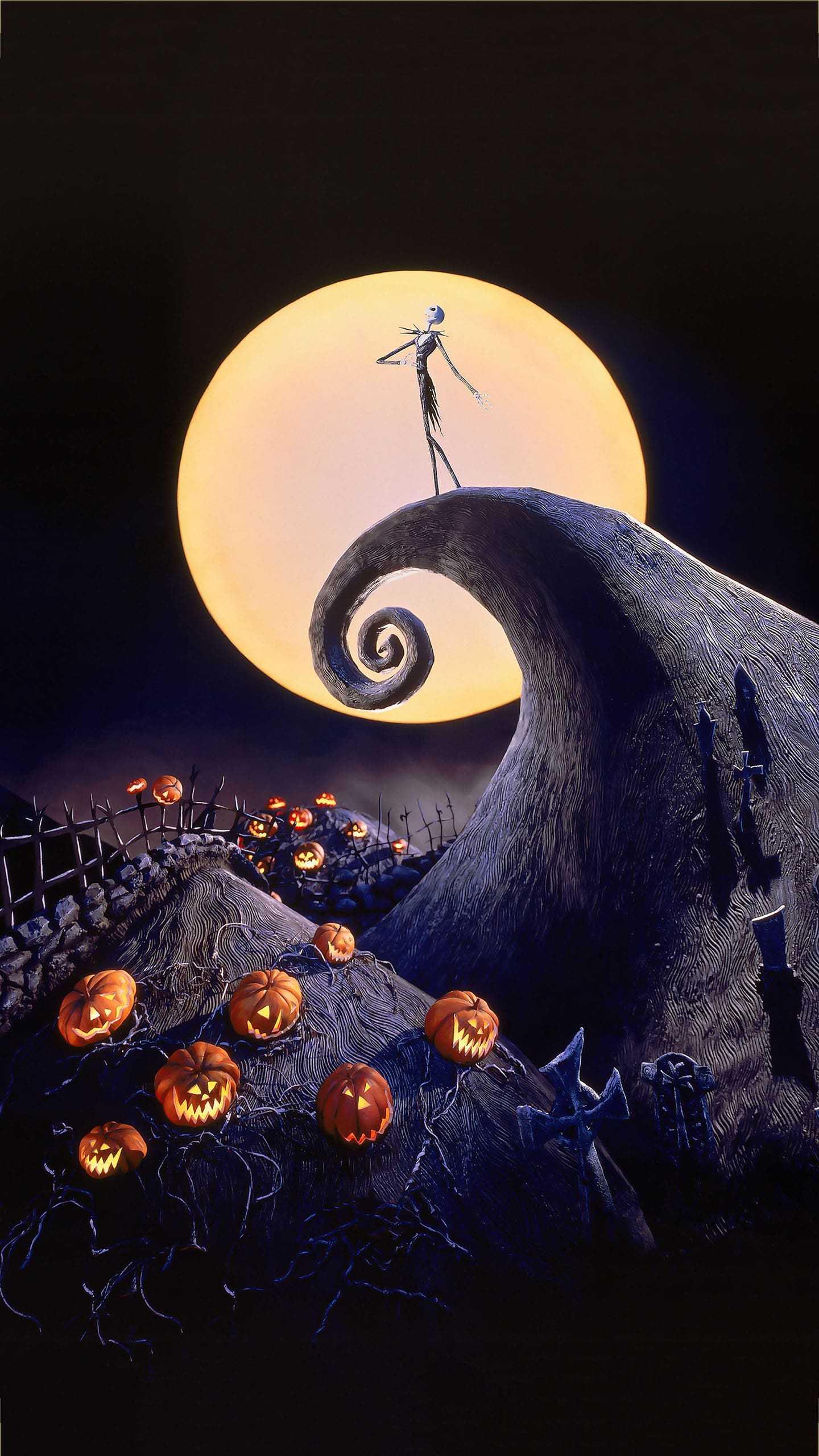 1440x2560 Nightmare Before Christmas Wallpaper