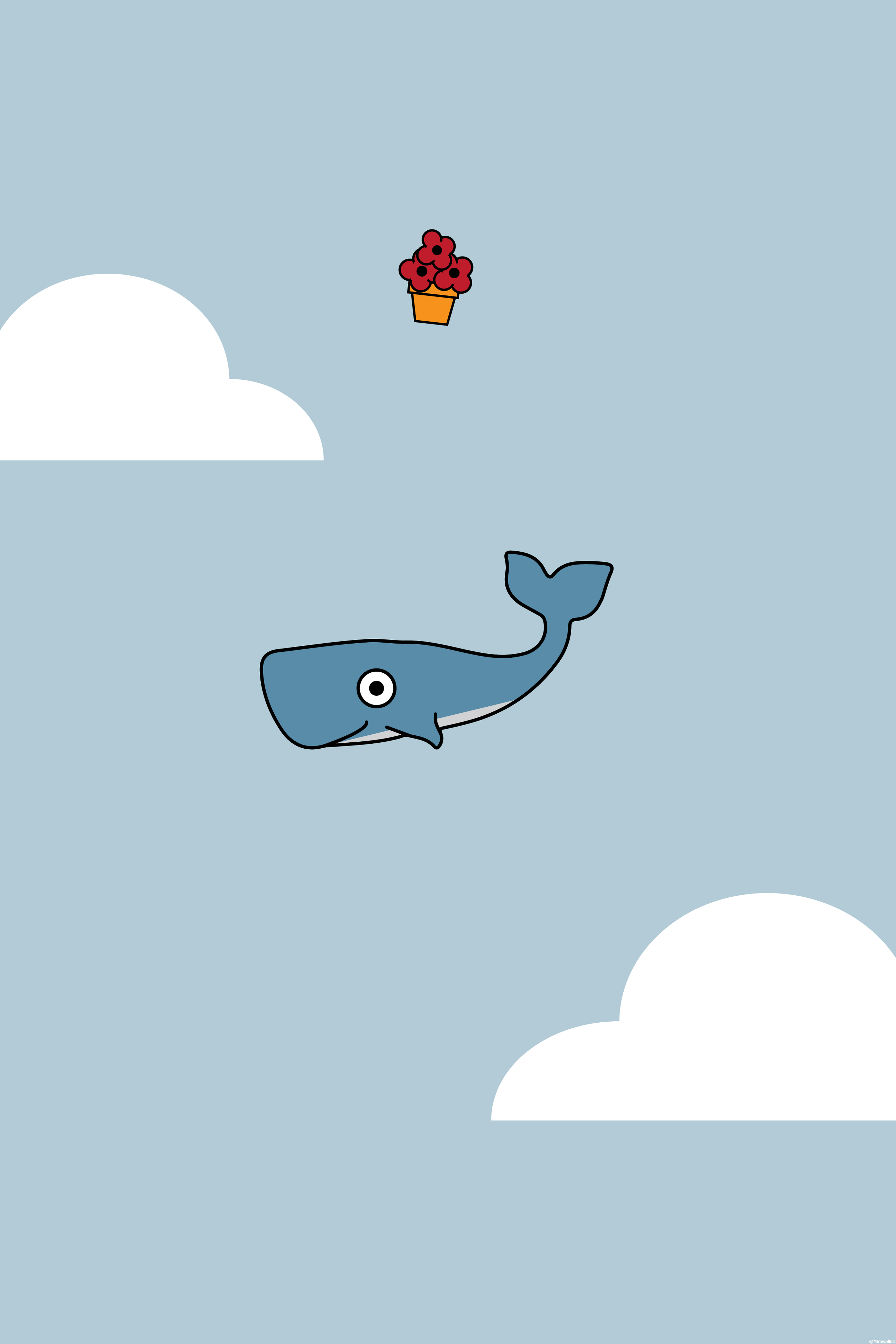 2560x3840 galaxy phone wallpaper, cartoon, whale, marine mammal, cetacea, illustration, cloud, blue whale, dolphin, sperm whale, art