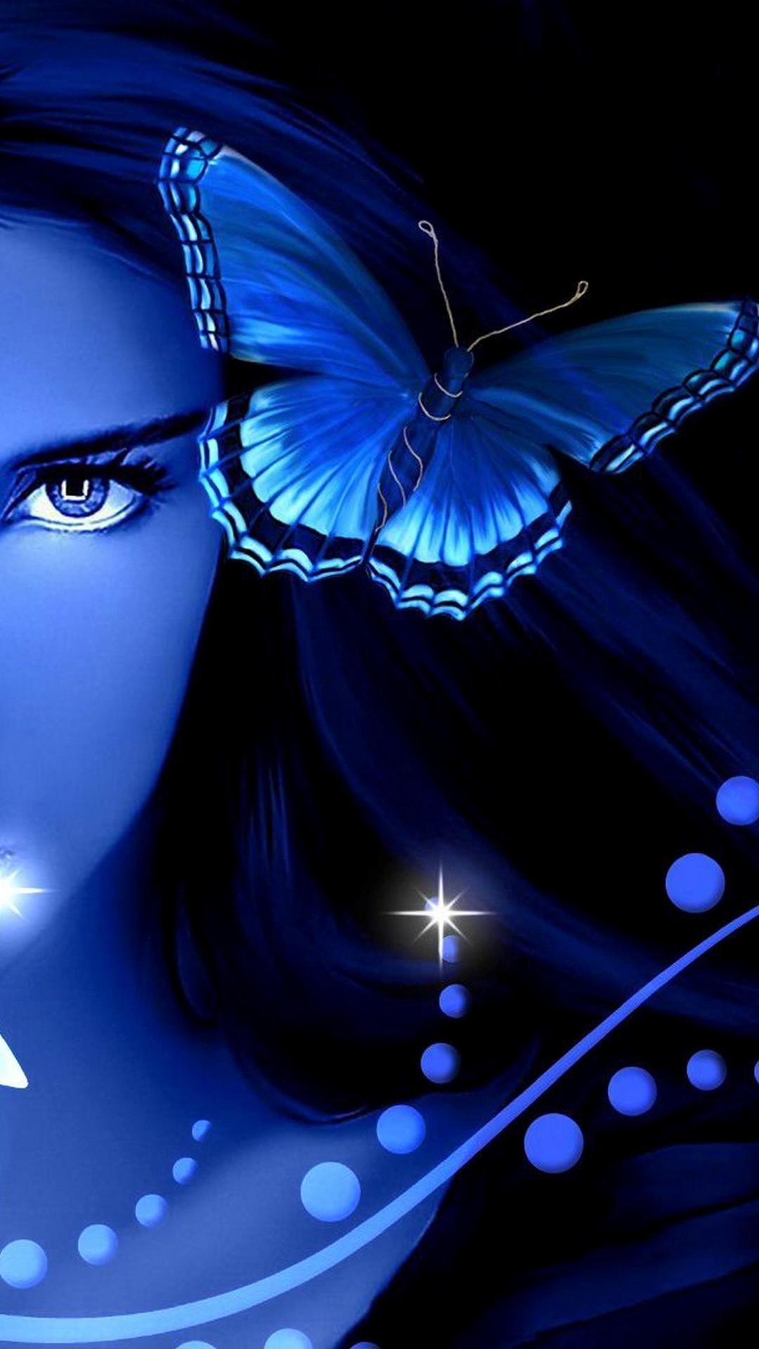 1080x1920 Blue Butterfly HD Wallpaper For Android Android Wallpaper