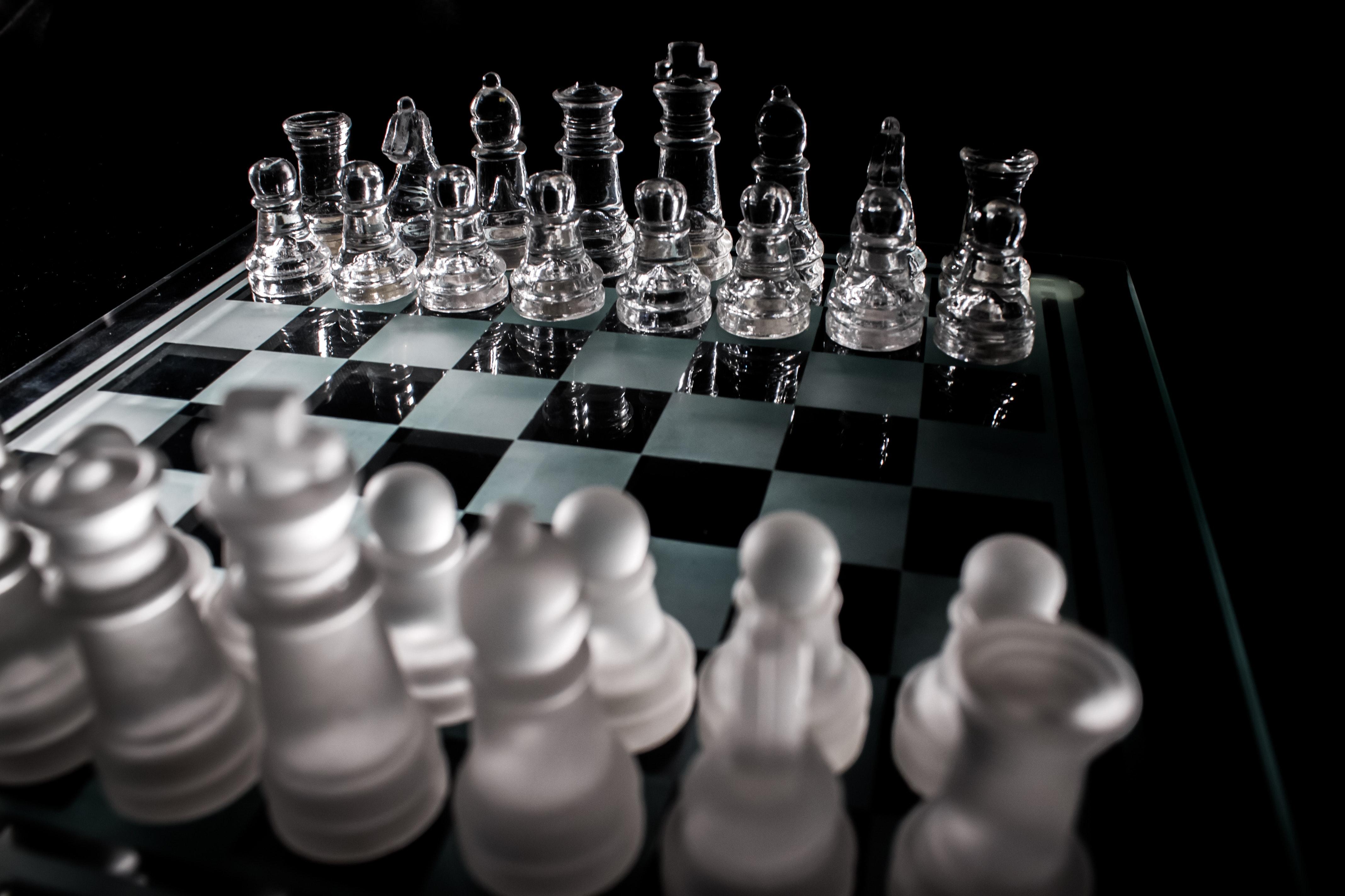 4272x2848 Glass Chess Board Set · Free
