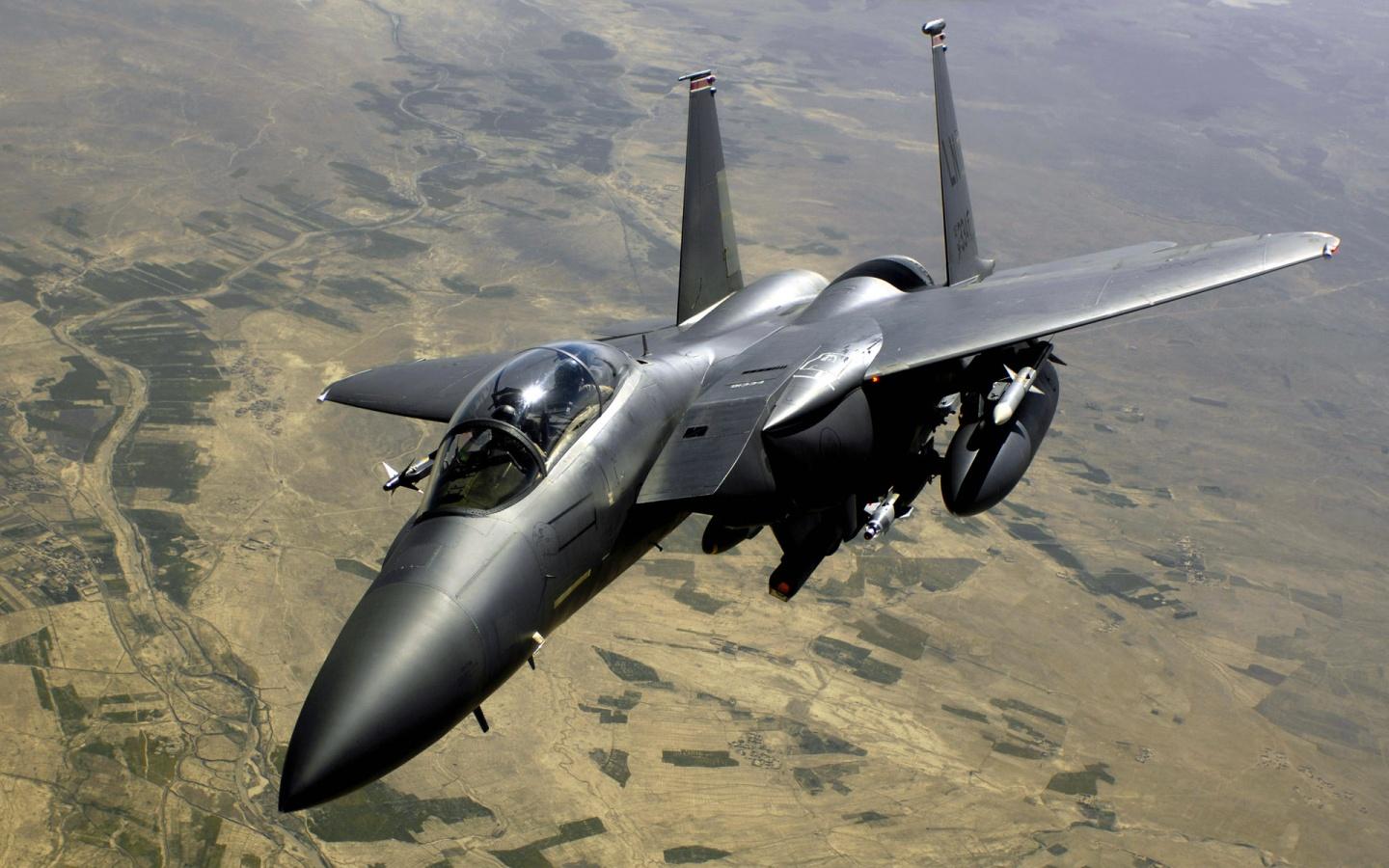 1440x900 Air Force F 15E Strike Eagle Aircraft Wallpaper in jpg format for free download