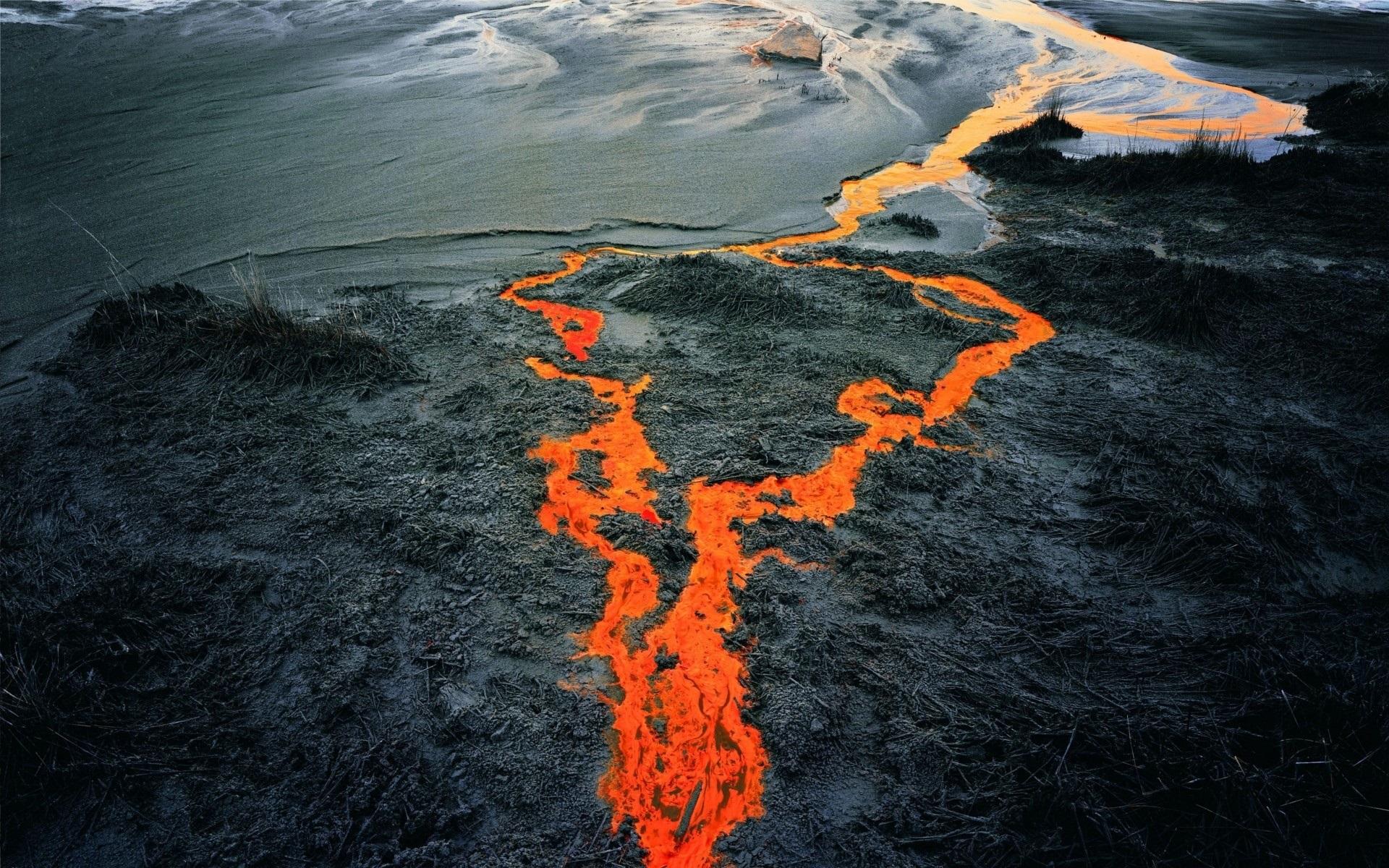 1920x1200 Wallpaper Lava, black ground 1920x1200 HD Picture, Image