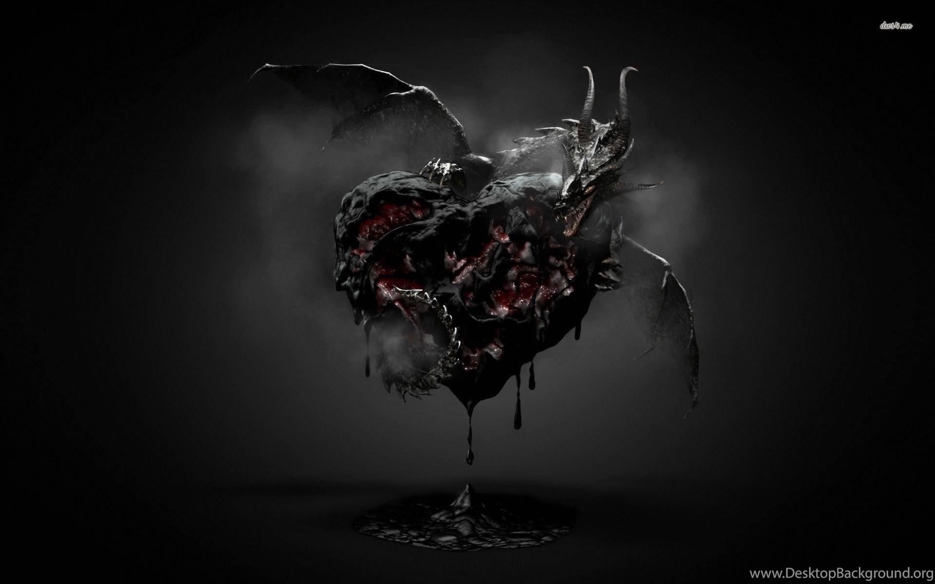 1920x1200 Dragon On A Melting Lava Heart Wallpaper Desktop Background