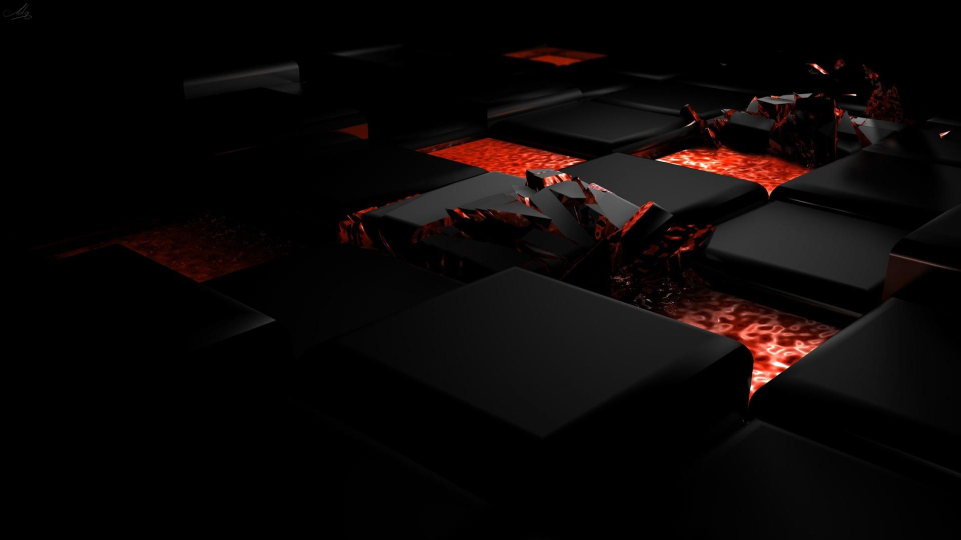 1920x1080 Full HD Wallpaper square crash lava dark, Desktop Background HD 1080p