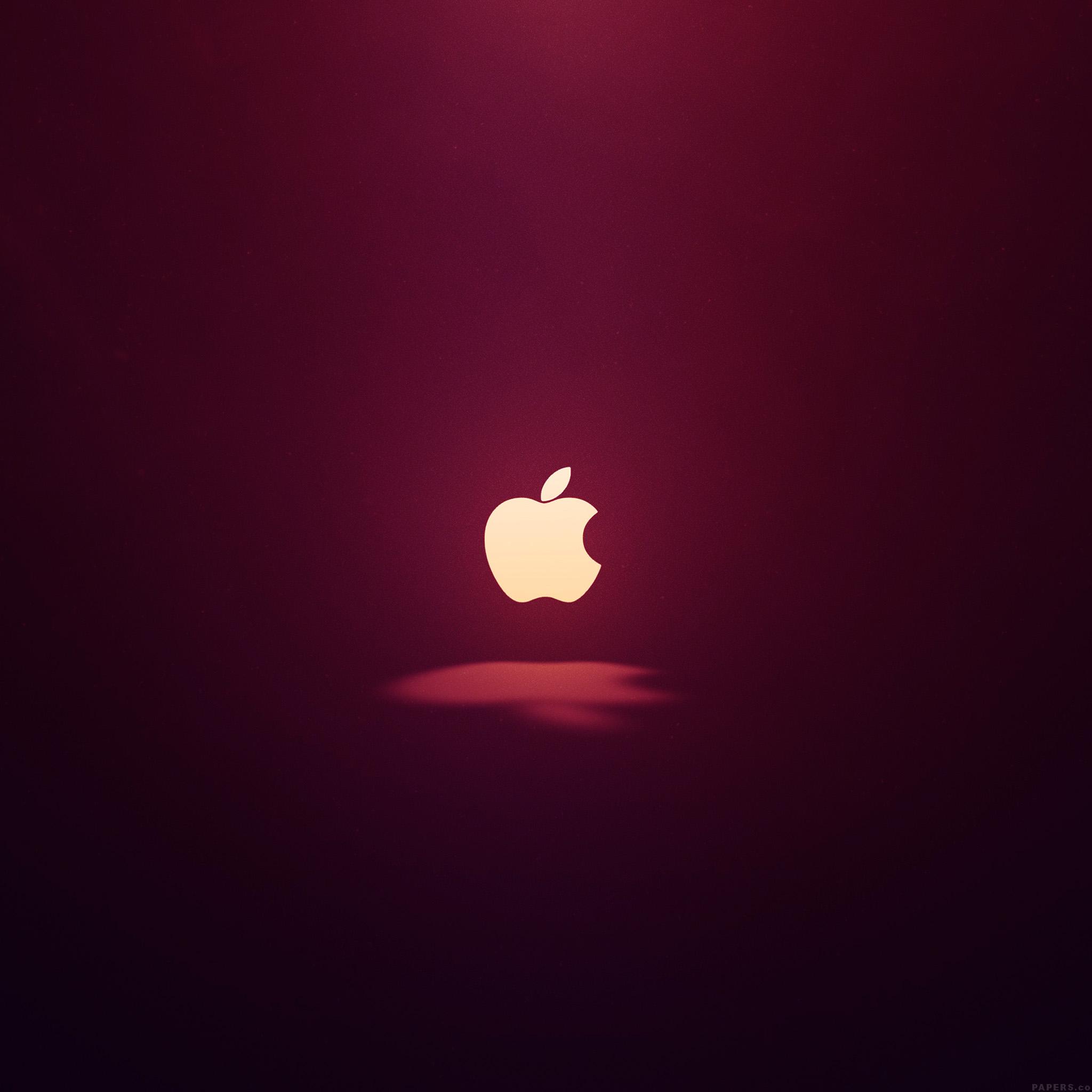 2048x2048 Apple Logo Love Mania Wine Red Wallpaper