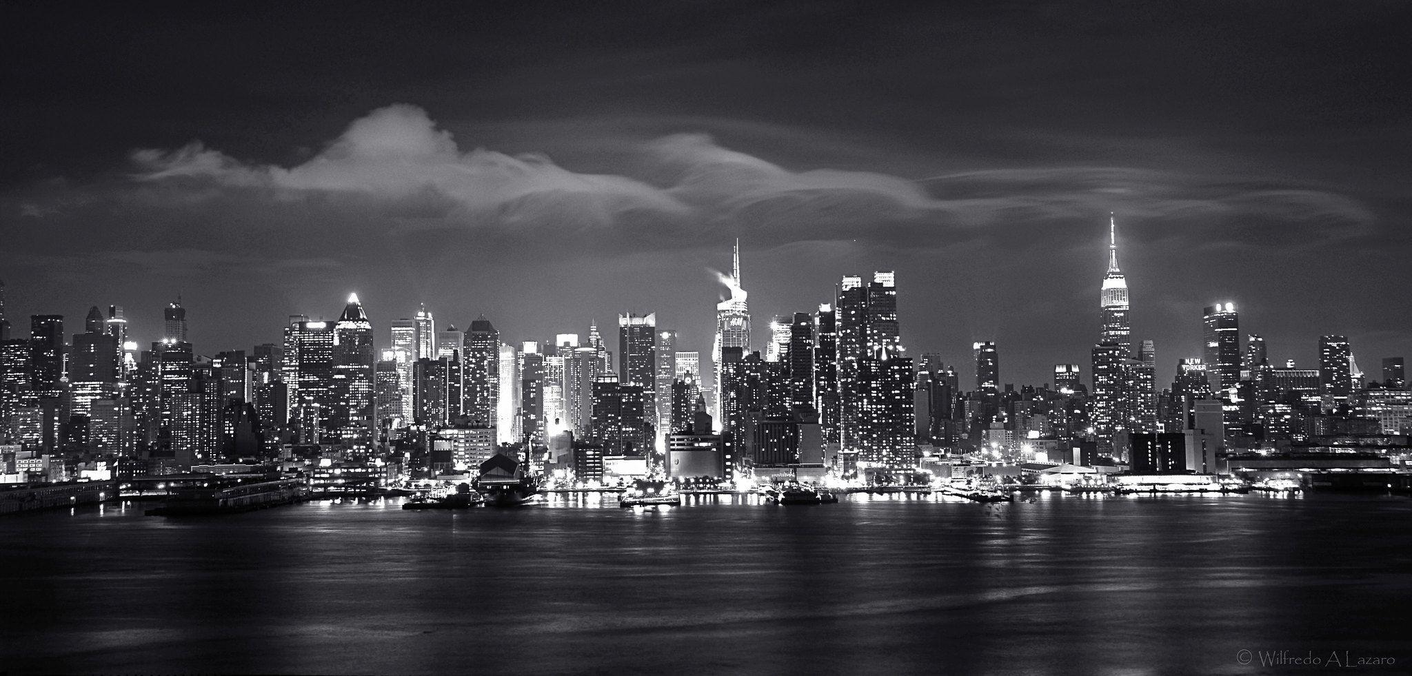 2048x981 Black &White Challenge. Sky aesthetic, Black and white challenge, New york wallpaper