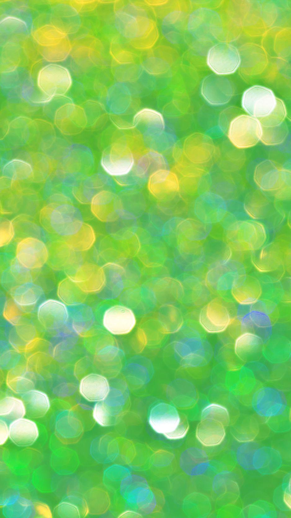 938x1668 Download Wallpaper 938x1668 Bokeh, Glare, Glitter, Circles, Green Iphone 8 7 6s 6 For Parallax HD Background