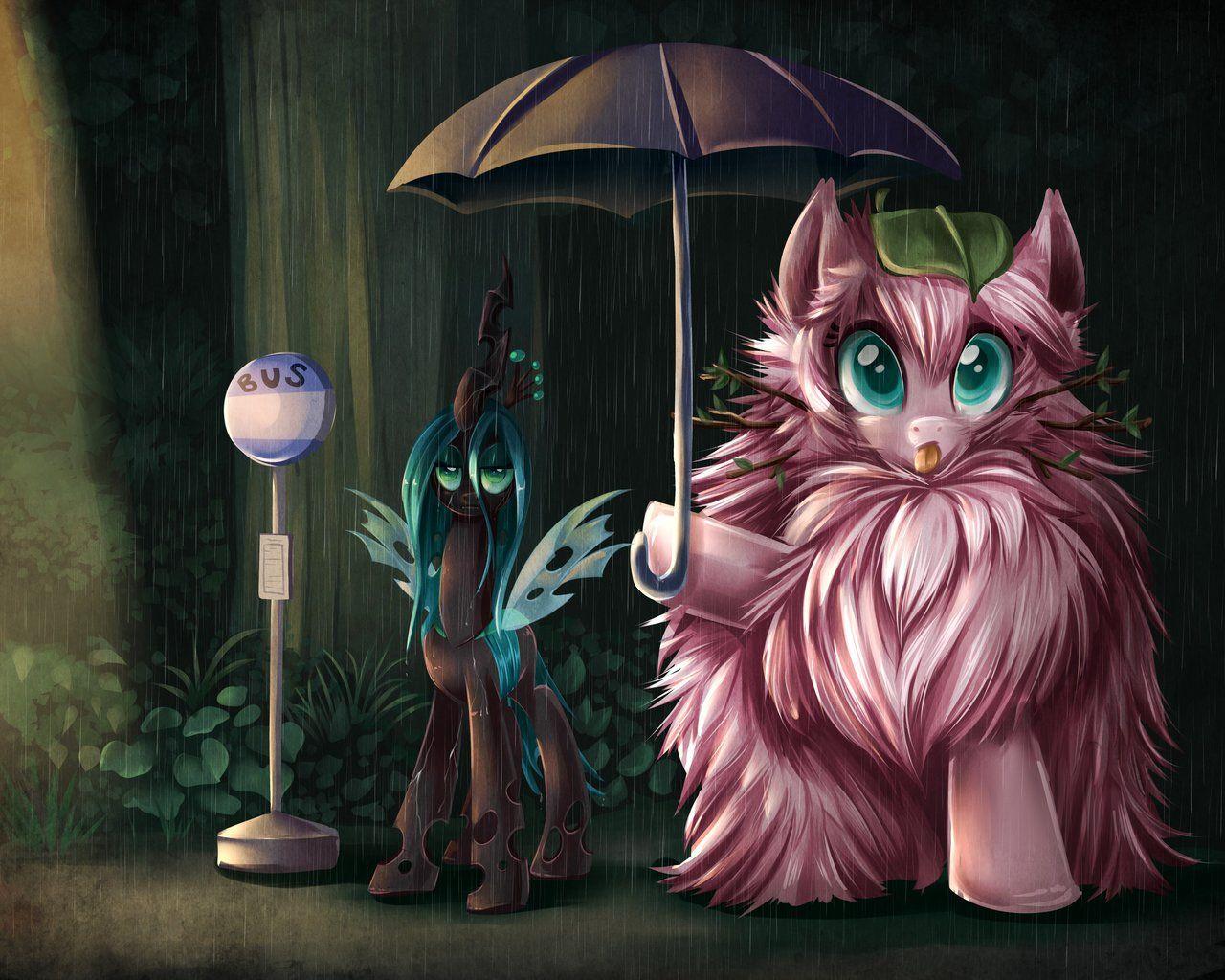1280x1024 artist:jadedjynx, bus stop, canon x oc, chrysipuff