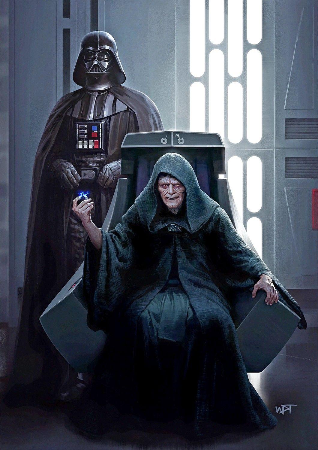 1060x1498 Darth Vader And Emperor Palpatine Wallpaper