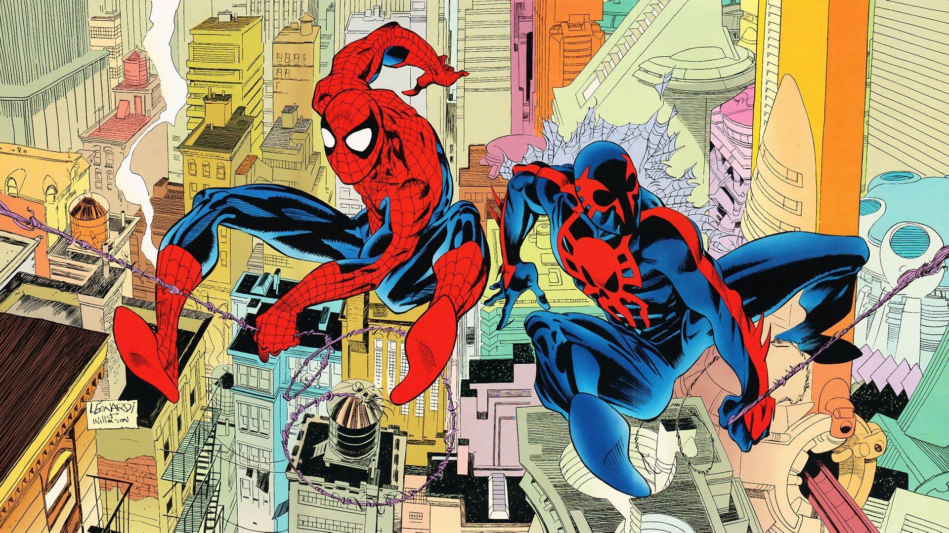 1920x1080 Comics Spider Man Peter Parker Spider Man 2099 Miguel O&;Hara Wallpaperx1080