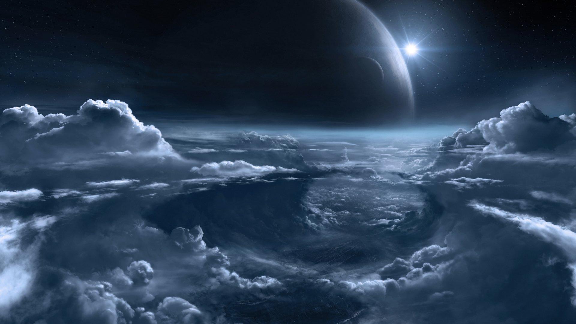 1920x1080 Celestial Clouds 4K Ultra HD Sci Fi Wallpaperx2304