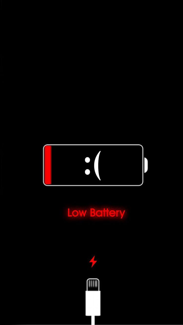 736x1308 Low Battery iPhone Wallpaper 1. iPhone wallpaper quotes funny, iPhone wallpaper, Dark wallpaper iphone