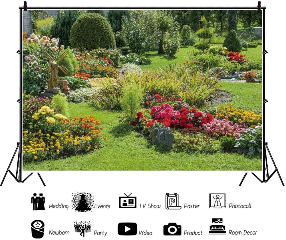 1002x840 Buy CSFOTO 12x8ft Spring Scenery Backdrop Outdoor Picnic Backdrop Colorful Blooming Flowers Garden Tea Party Background for Photography Nature Scene Leisure Vacation Tourism Photo Wallpaper Online in USA. B08RZ12XK2