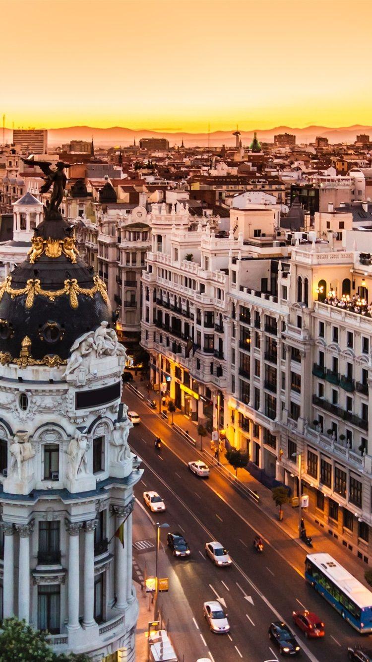 750x1334 Madrid City iPhone Wallpaper