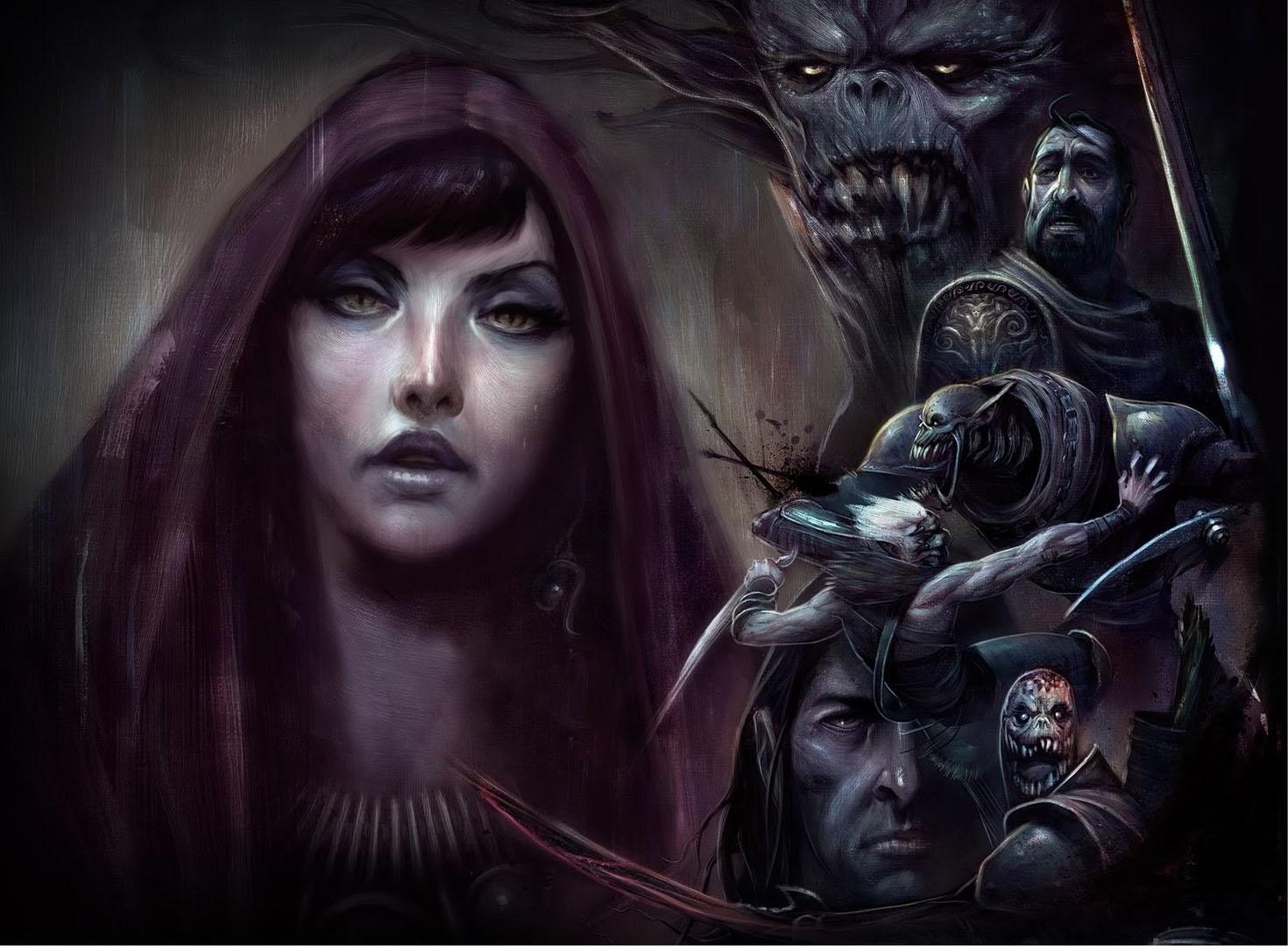 1470x1080 Morrigan The Dark Mage Age 2