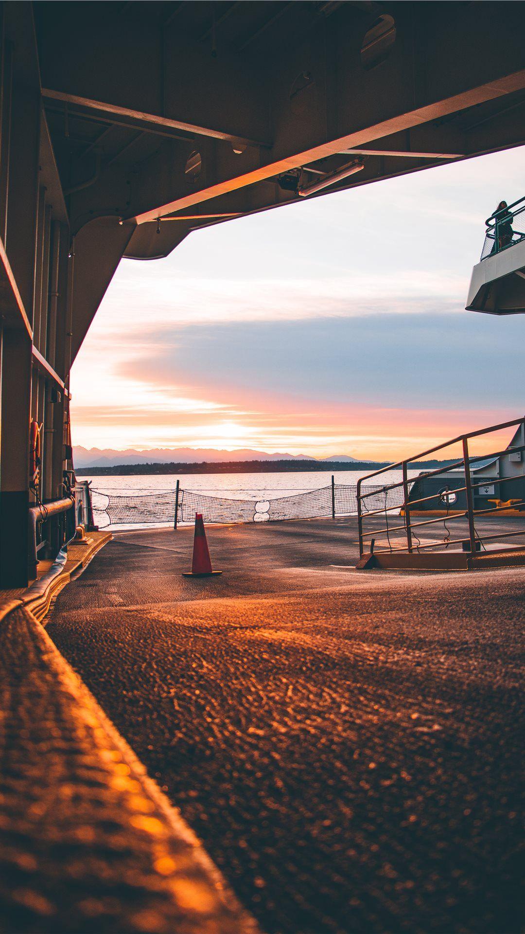 1080x1920 Seattle Ferry Terminal Seattle United States iPhone 8 Wallpaper