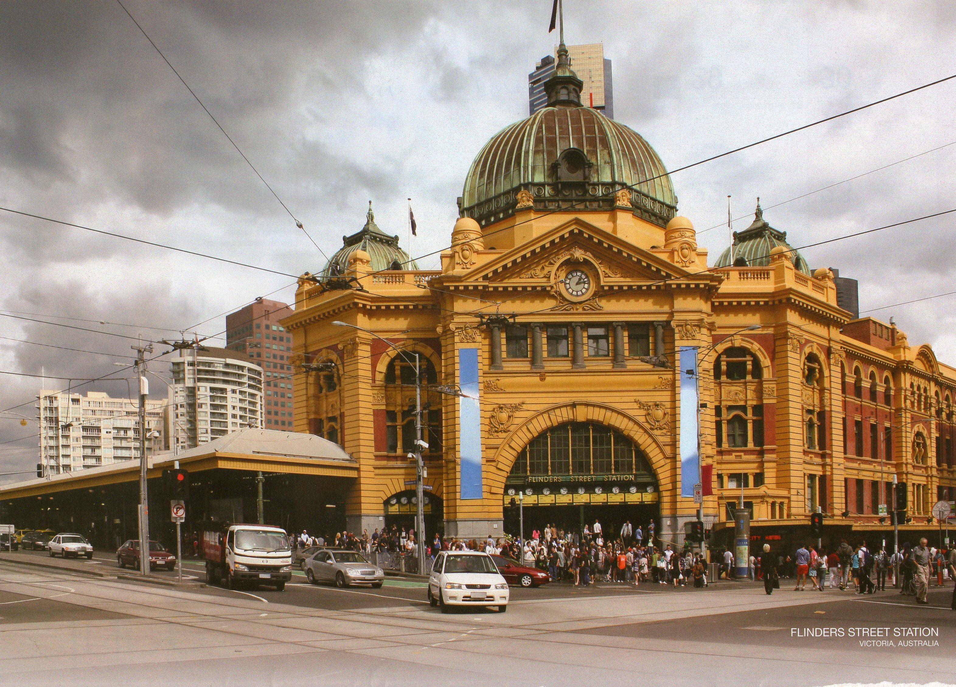 3143x2261 FLINDERS STREET TRAIN STATION MELBOURNE VICTORIA AUSTRALIA