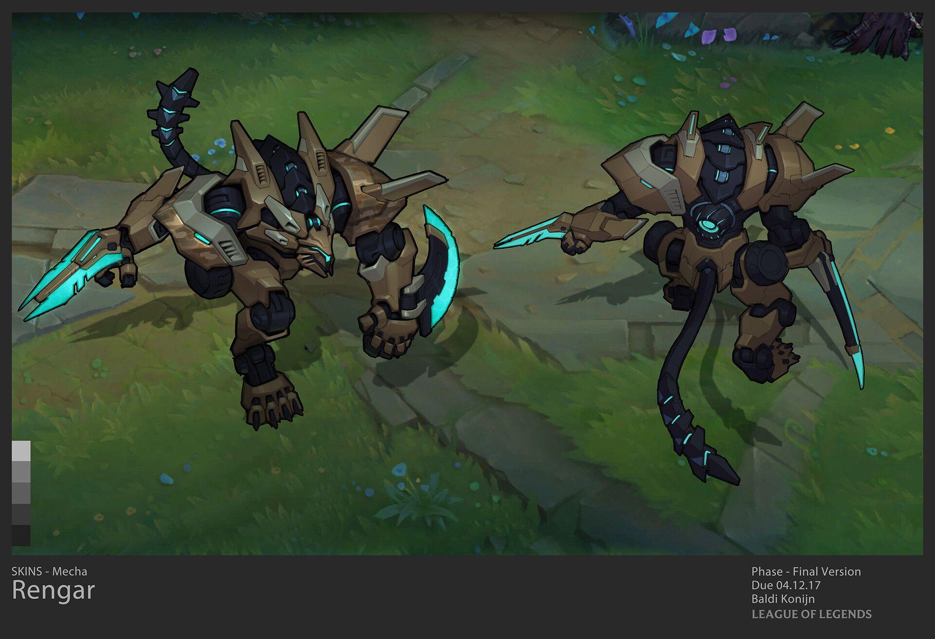 1920x1313 Mecha Rengar by Baldi KonijnConcept stuff for Mecha Rengar from League Of Legends. If there is one Leag. League of legends, Mecha, League of legends characters