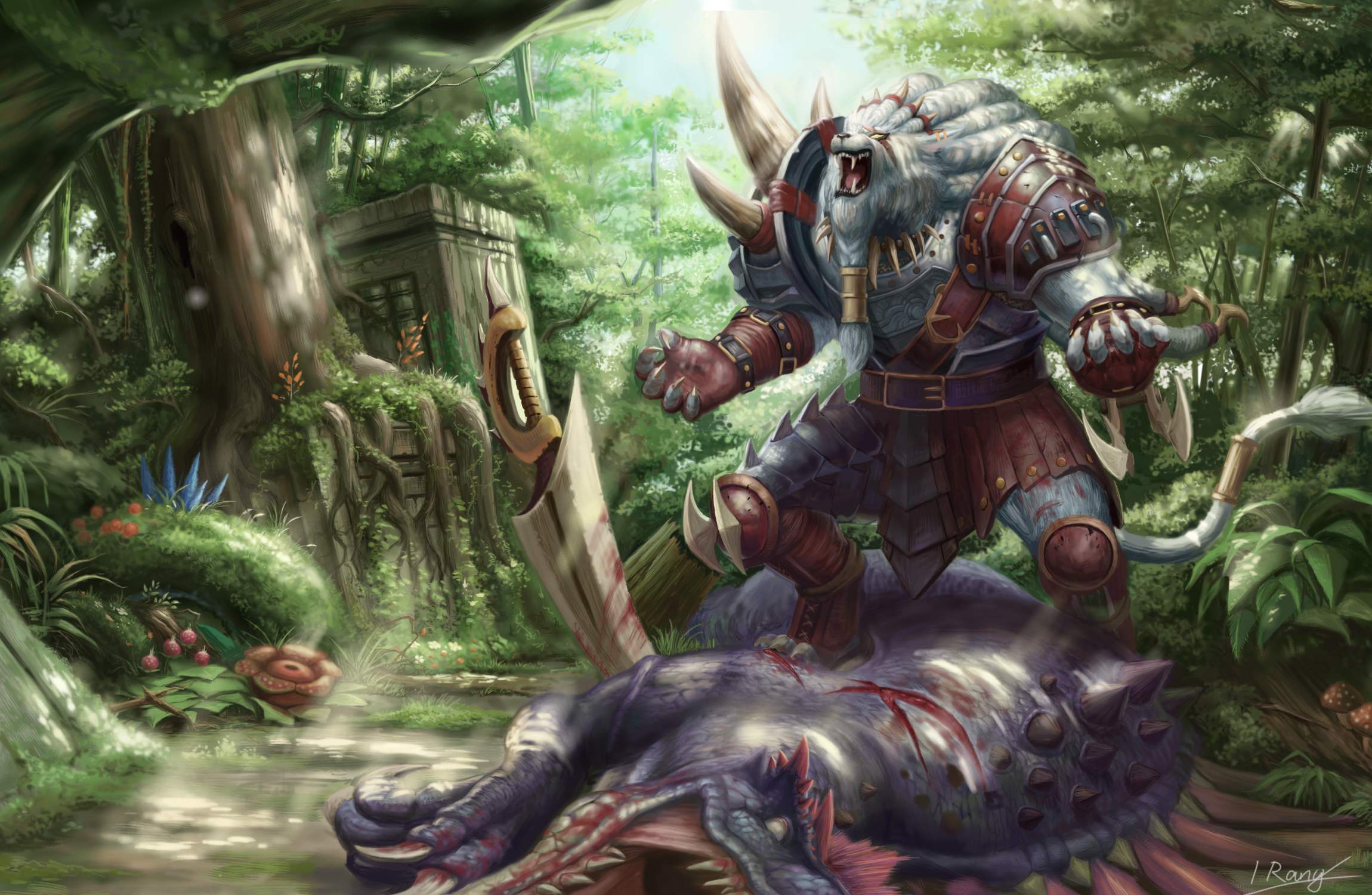 2300x1500 Rengar: League of Legends HD Wallpaperx1500