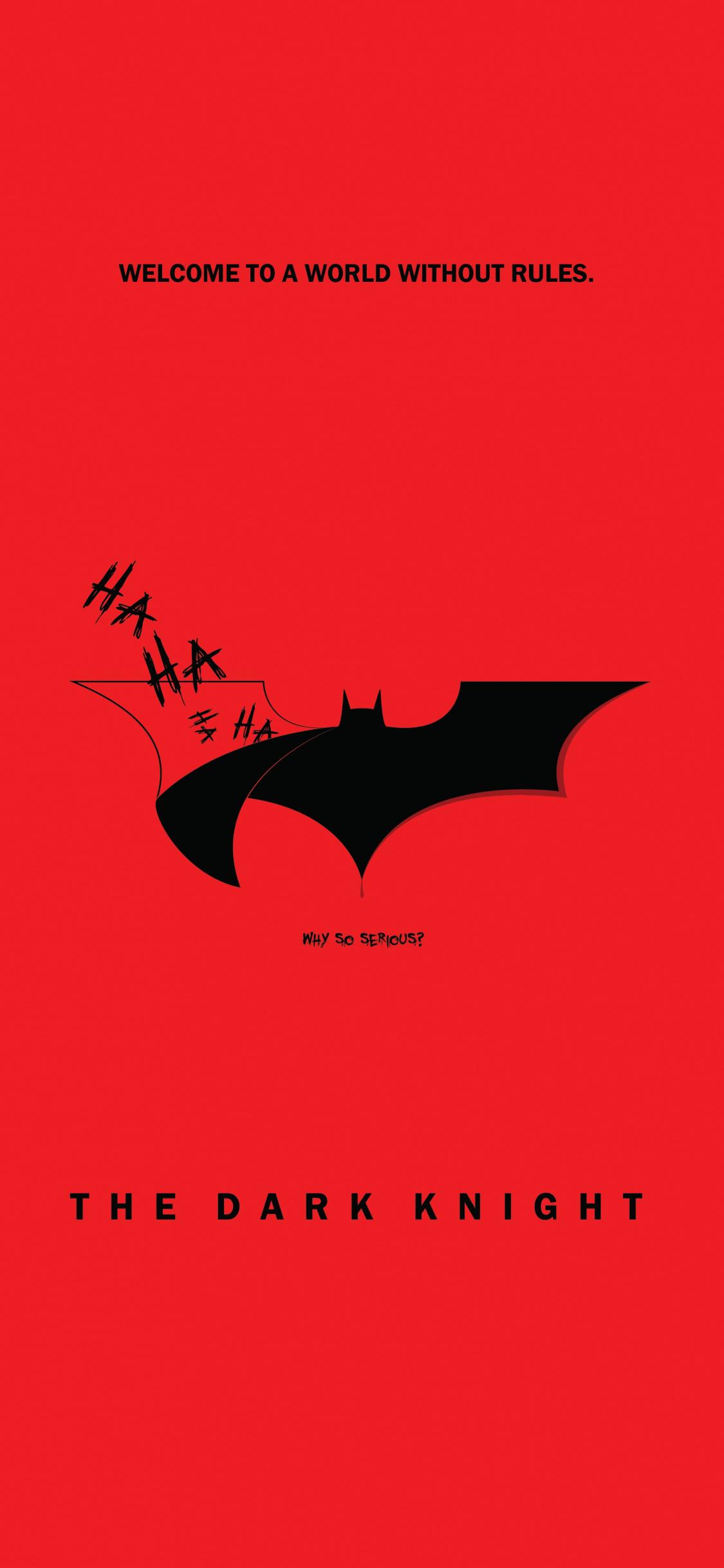1125x2436 Batman, The dark knight, why so serious, funny, minimal wallpaper, 3000x HD image, picture, ba19917f