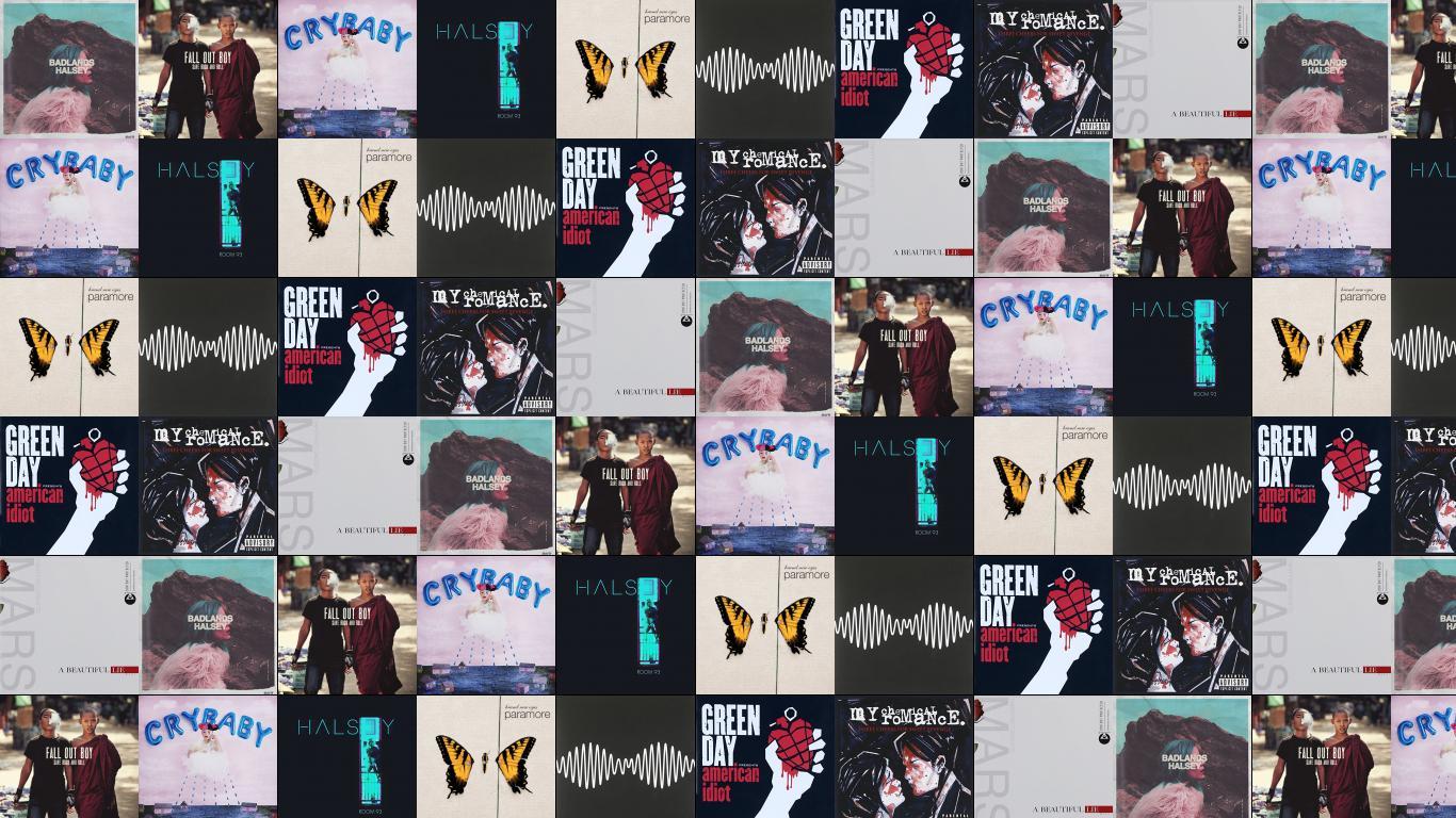 1366x768 Halsey Badlands Fall Out Boy Save Rock Roll Wallpaper « Tiled Desktop Wallpaper