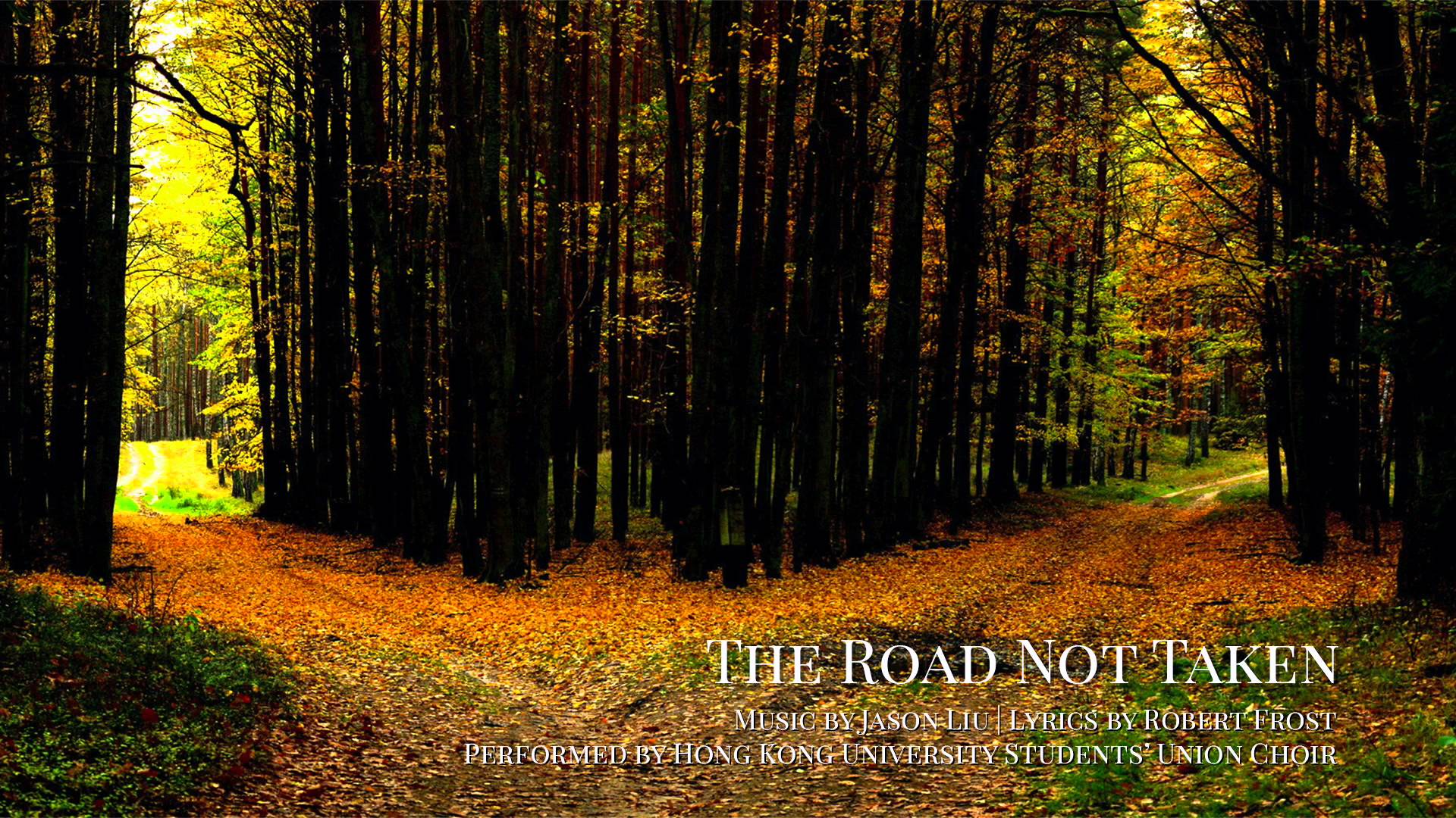 1920x1080 The Road Not Taken By Robert Frost Wallpaper