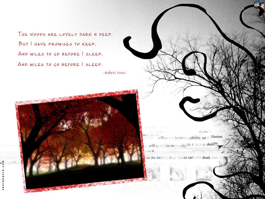 1024x768 Robert Frost Wallpaper