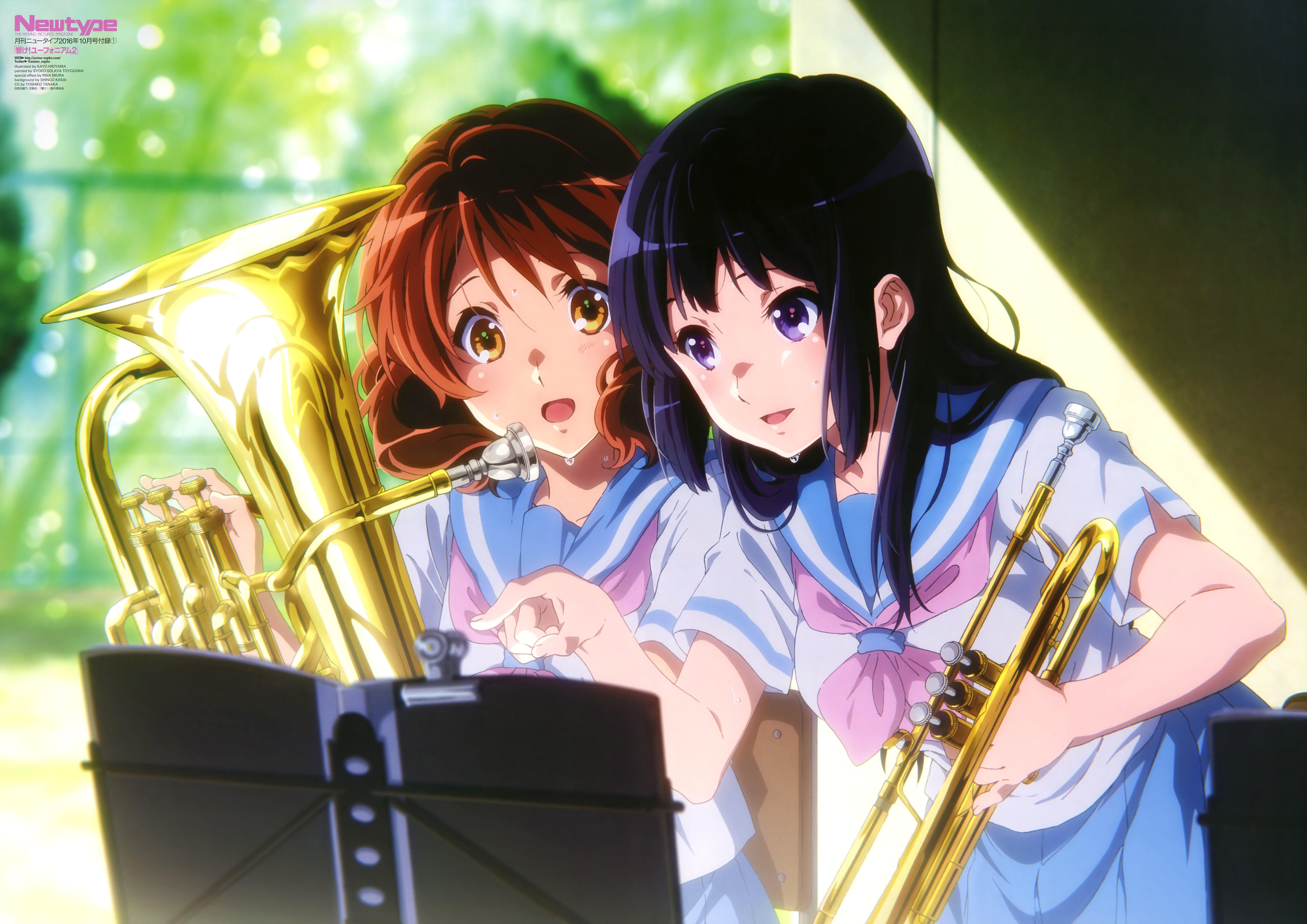 8612x6088 Kousaka Reina Oumae Kumiko. Anime, Euphonium, Kyoto animation
