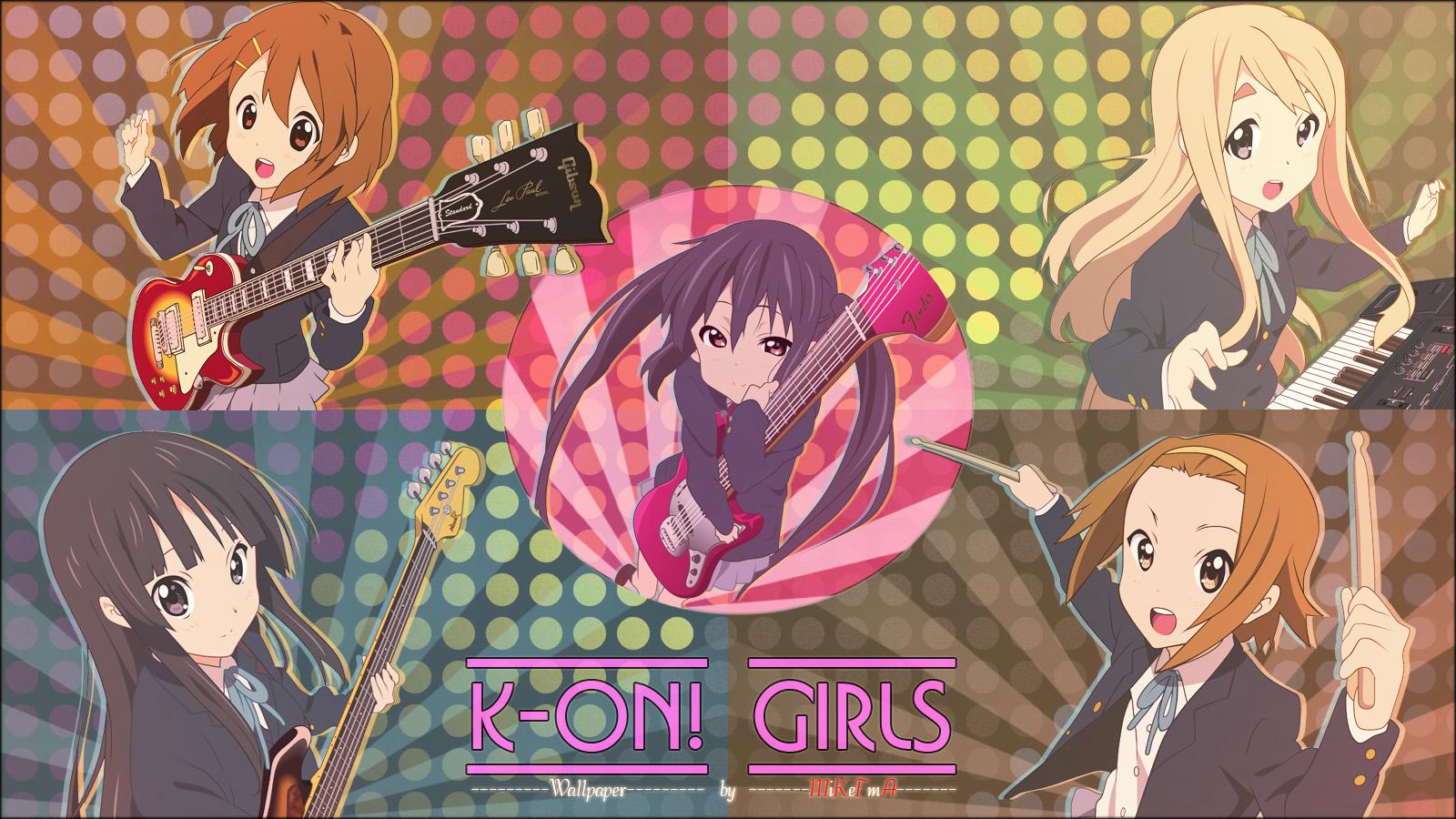1600x900 K On! Wallpaper: K On Girls
