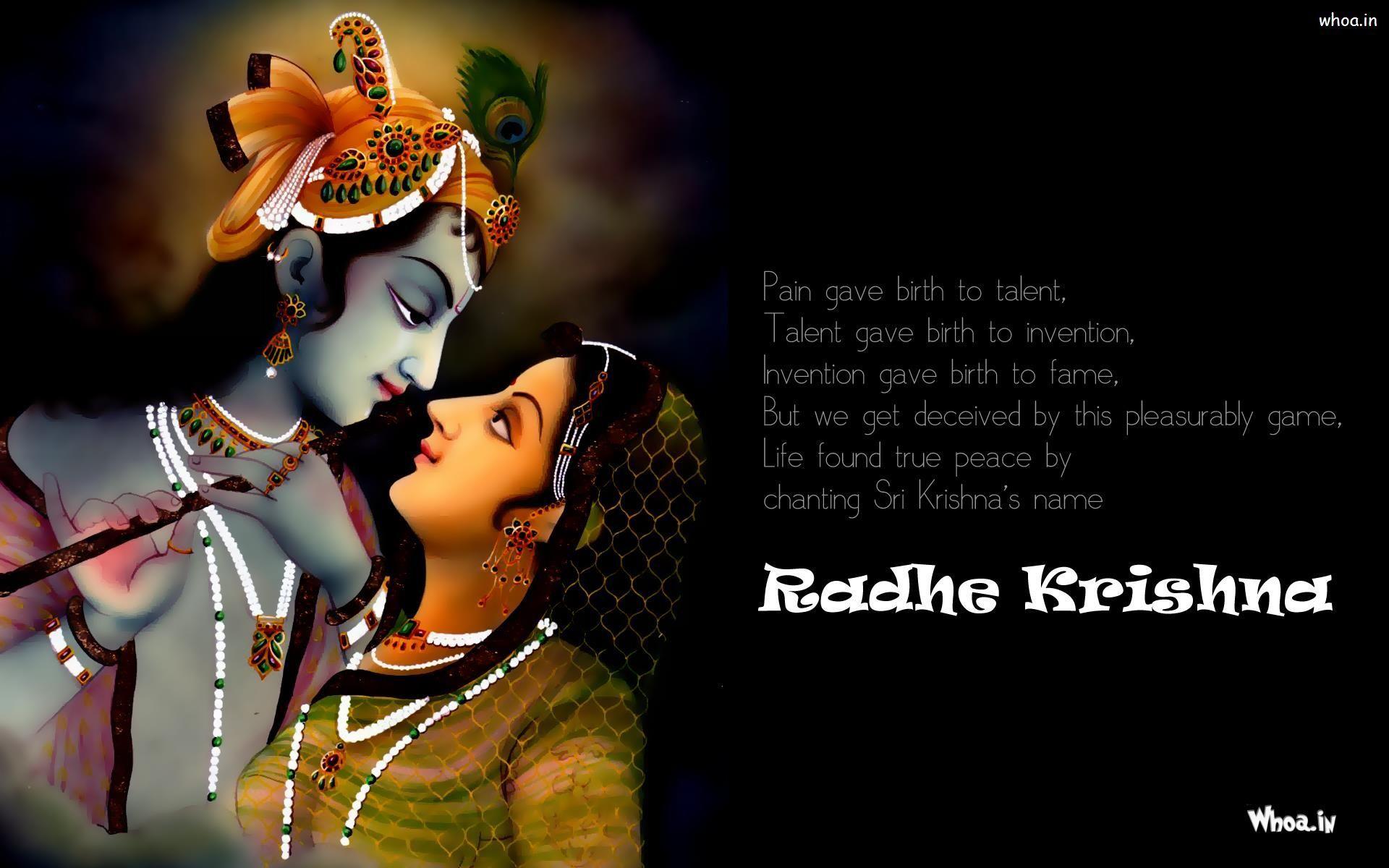 1920x1200 Krishna Quotes Wallpaper