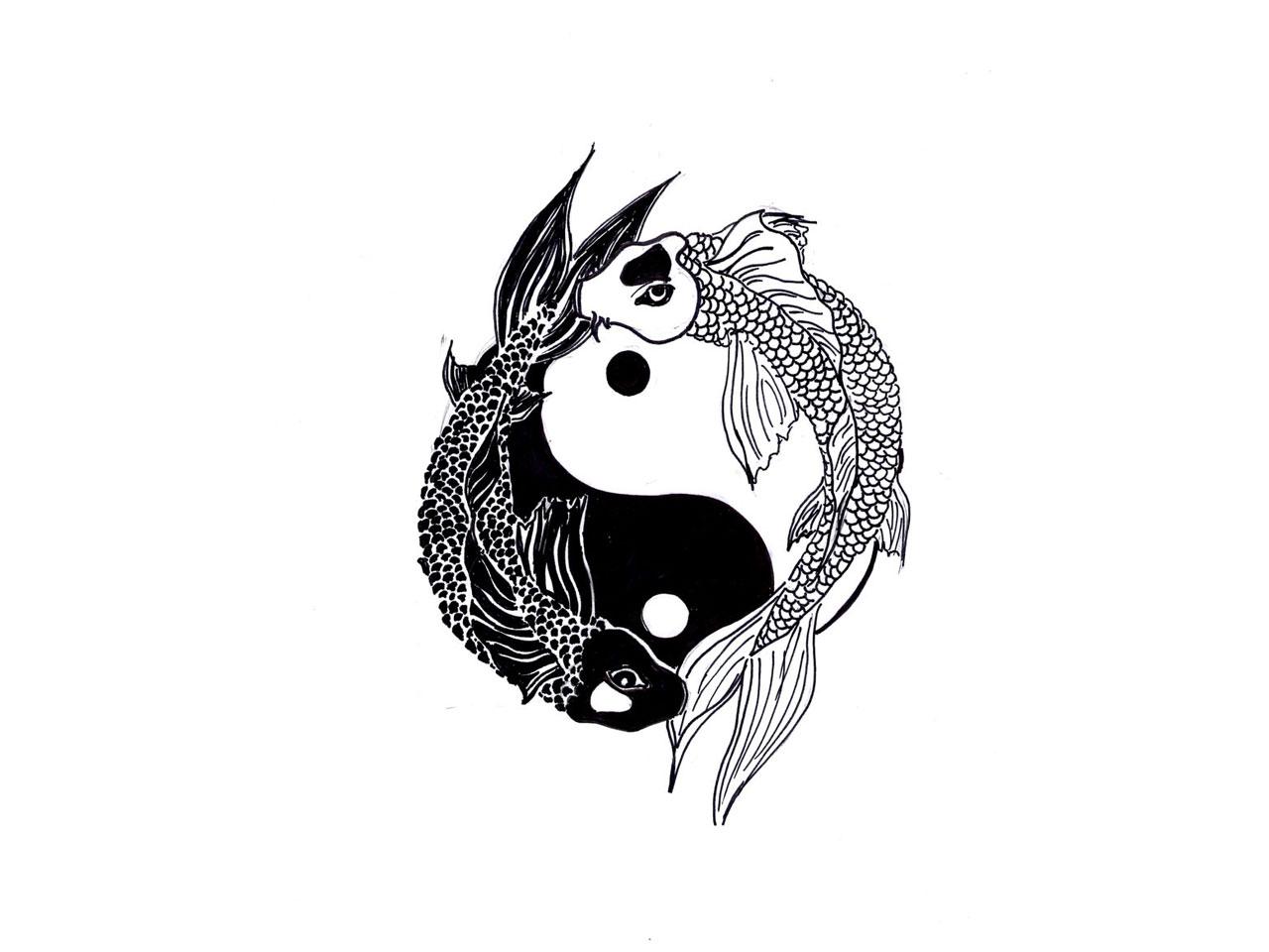 1280x960 Koi Fish Tattoo Wallpaper HD