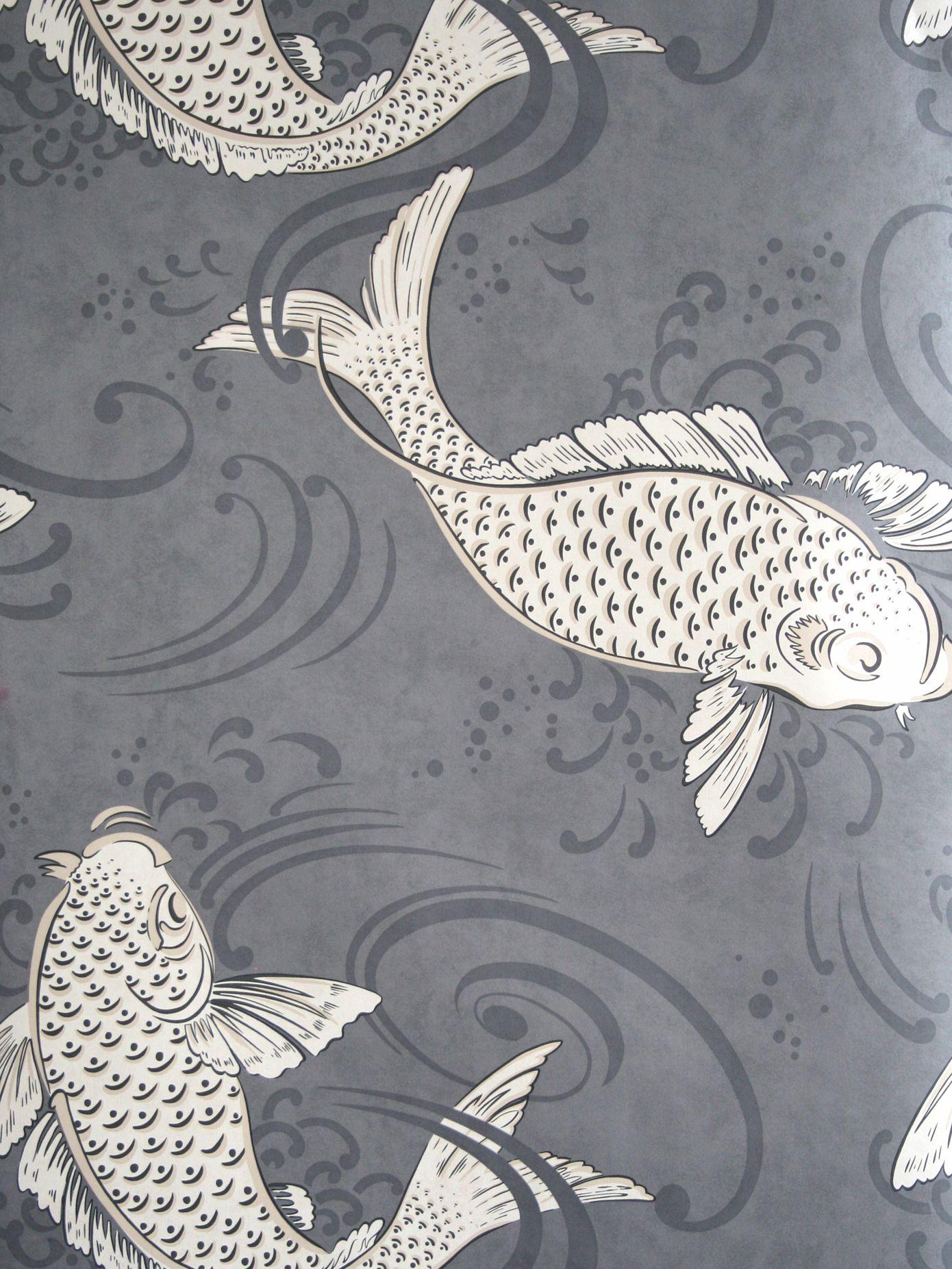 1390x1853 Osborne And Little Koi Wallpaper Carp Wall Paper