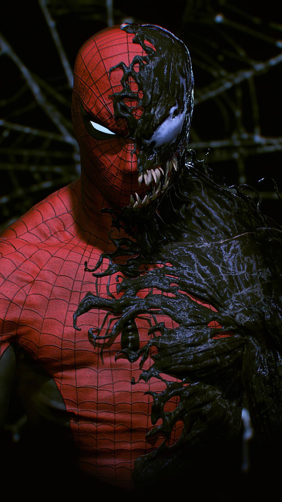 1080x1920 Venom taking Over Spider Man iPhone 6s, 6 Plus and Pixel XL , One Plus 3t, 5 Wallpaper, HD Superheroes 4K Wallpaper, Image, Photo and Background