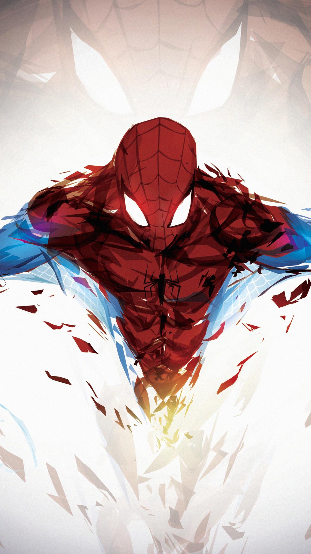 1080x1920 Download Shattered art, superhero, 2019 Spiderman wallpaper, 1080x Samsung Galaxy S S Note, Sony Xperia Z, Z Z Z HTC One, Lenovo Vibe, Google Pixel OnePlus Honor Xiaomi Redmi