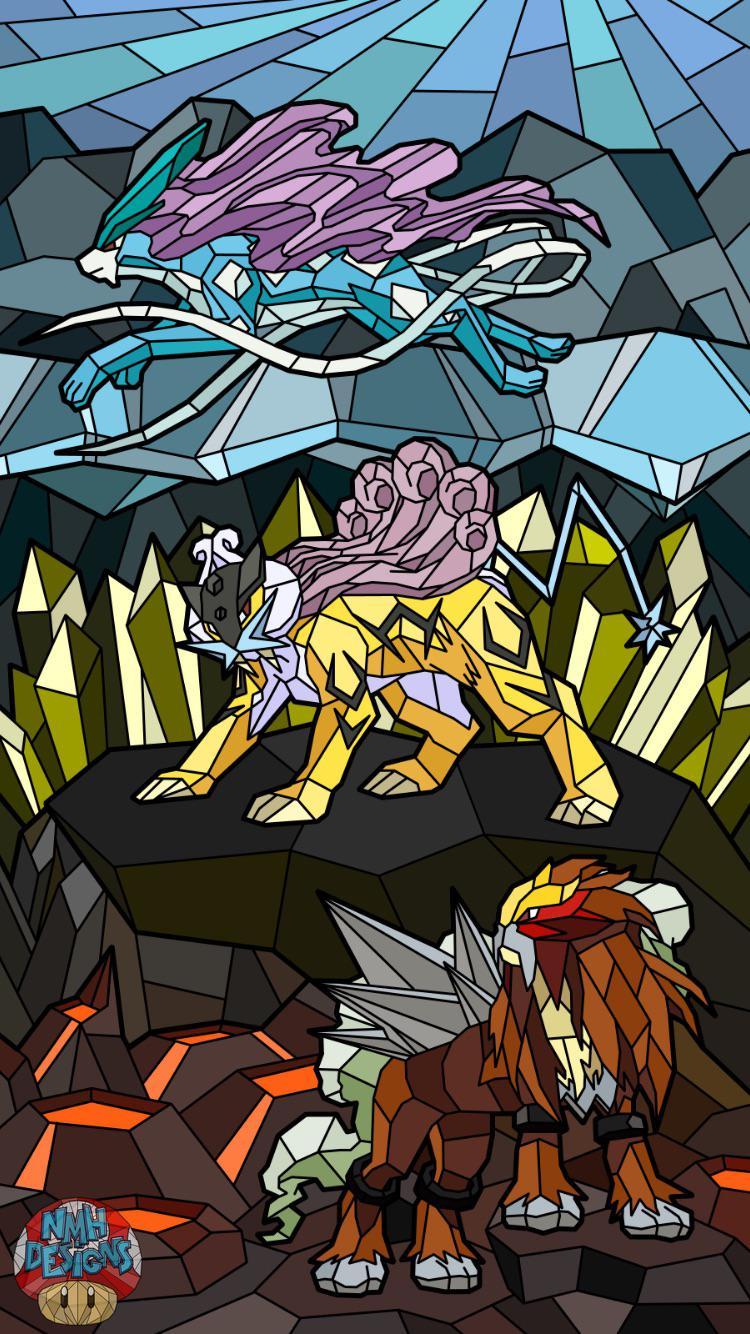 750x1334 Legendary Beasts wallpaper anyone? Made this a few days ago