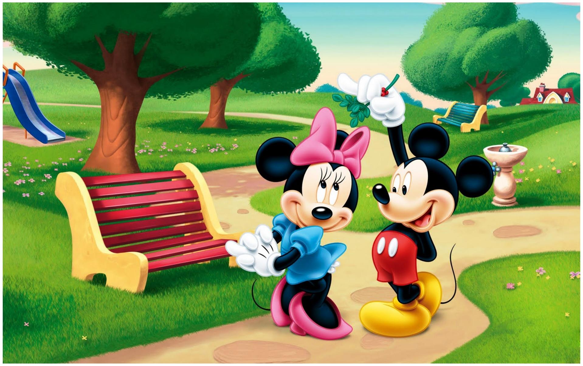 1918x1204 Disney Mickey Mouse Minnie Mouse Wallpaper