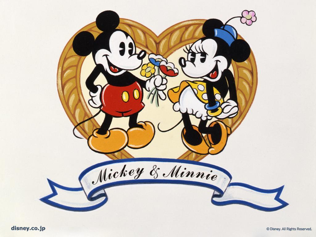 1024x768 Mickey And Minnie Wallpaper