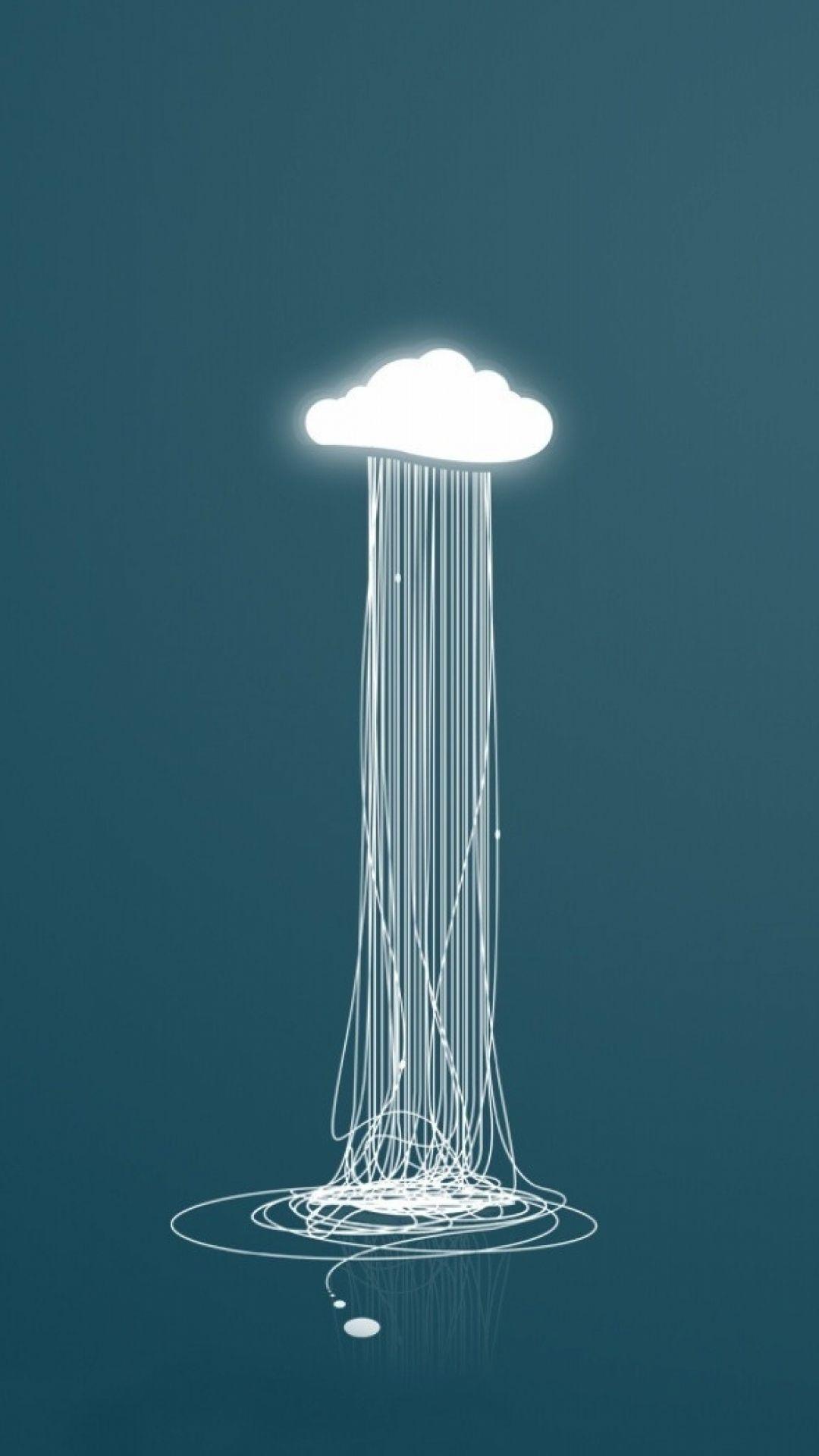 1080x1920 Cloud & Rain Art. Wallpaper for minimal lovers! Tap to see more