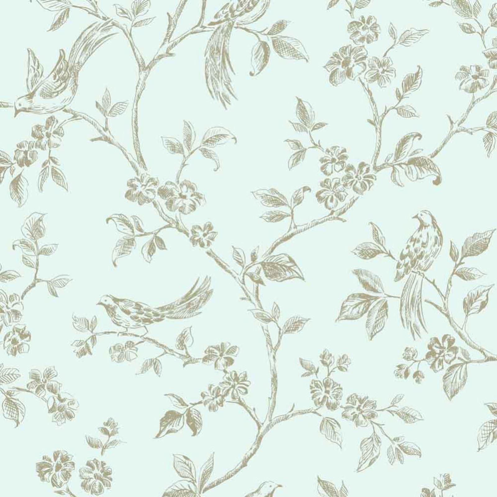 1600x1600 BIRDS WALLPAPER OWLS FLORAL METALLIC GLITTER NATURE