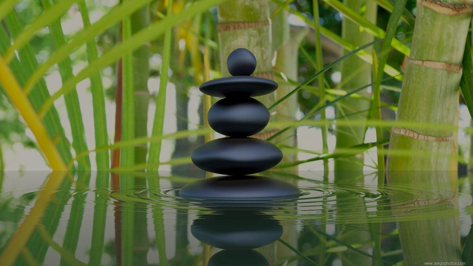 1600x900 Zen Stones Wallpaper