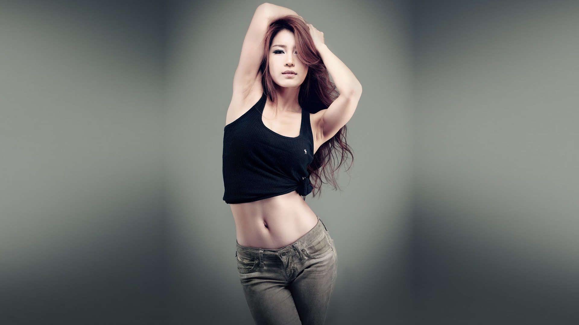 1920x1080 Beautiful Korean Girls HD Wallpaper 1080p. Crop top fashion, Crop tops women, Fashion