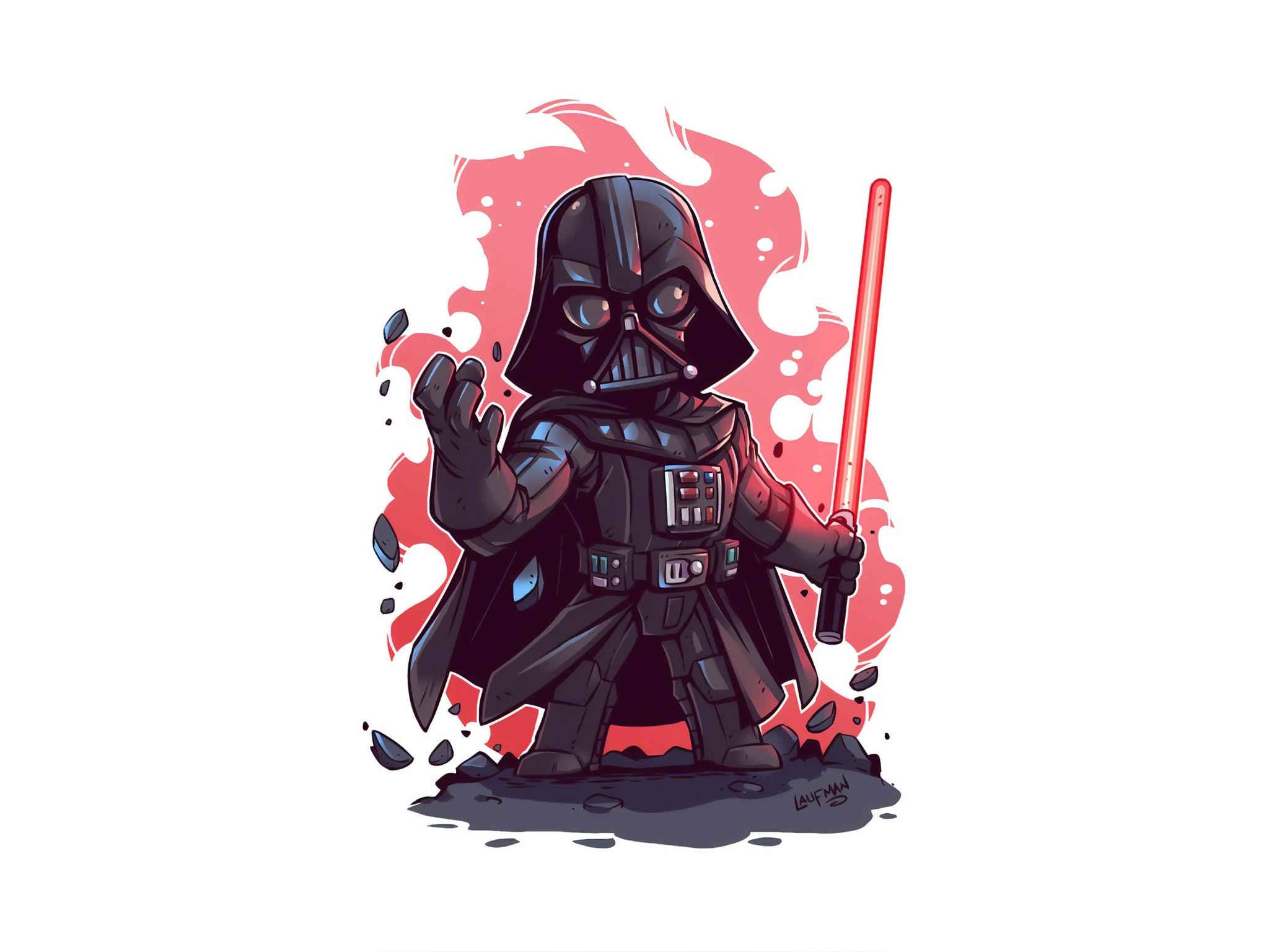 2048x1536 Wallpaper 4k Darth Vader Minimal Art 4k Wallpaper