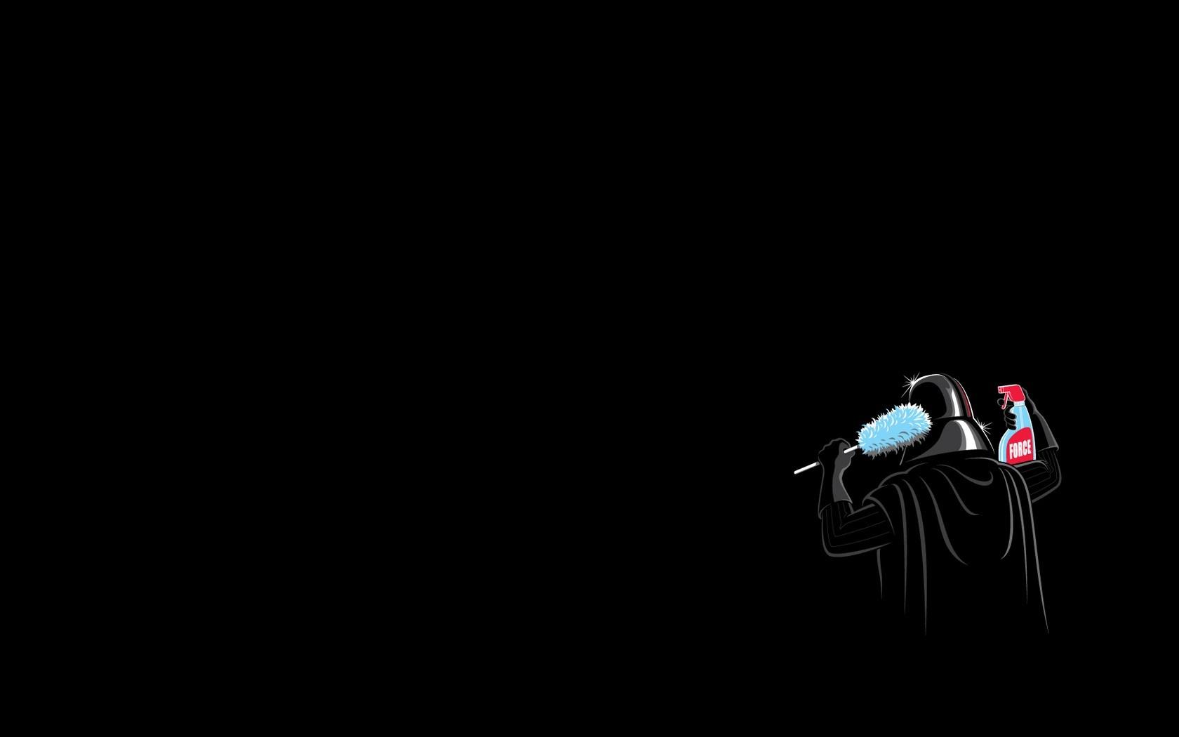 1680x1050 Star Wars, minimalism, Darth Vader, darkness, screenshot, computer wallpaper HD Wallpaper